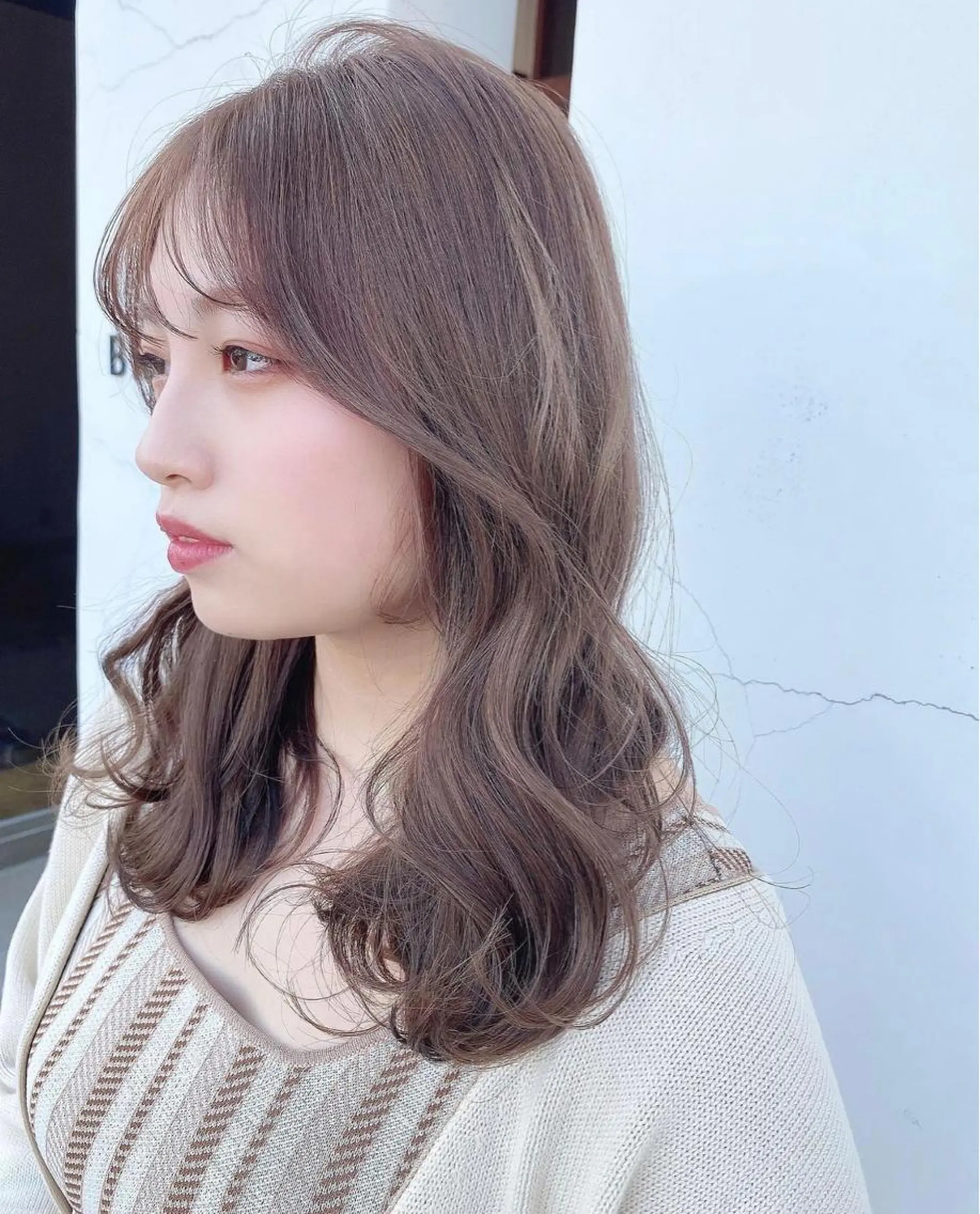 セミロング ヘアカラー 具志 正太のヘアスタイル