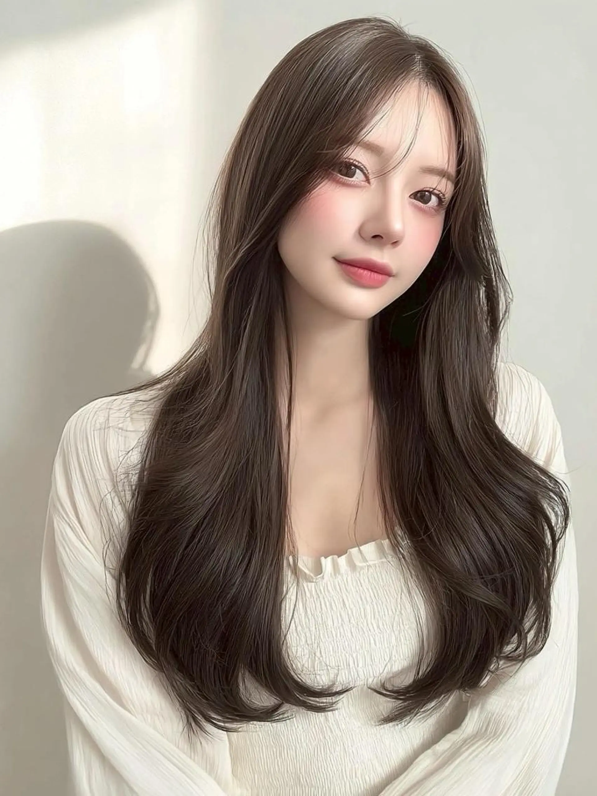 ロング ヘアアレンジ 髪質改善 韓国風ヘア レイヤーカット 似合わせカット シースルーバング カット ヘアカラー Ayumu🦊 /京都/西院のヘアスタイル