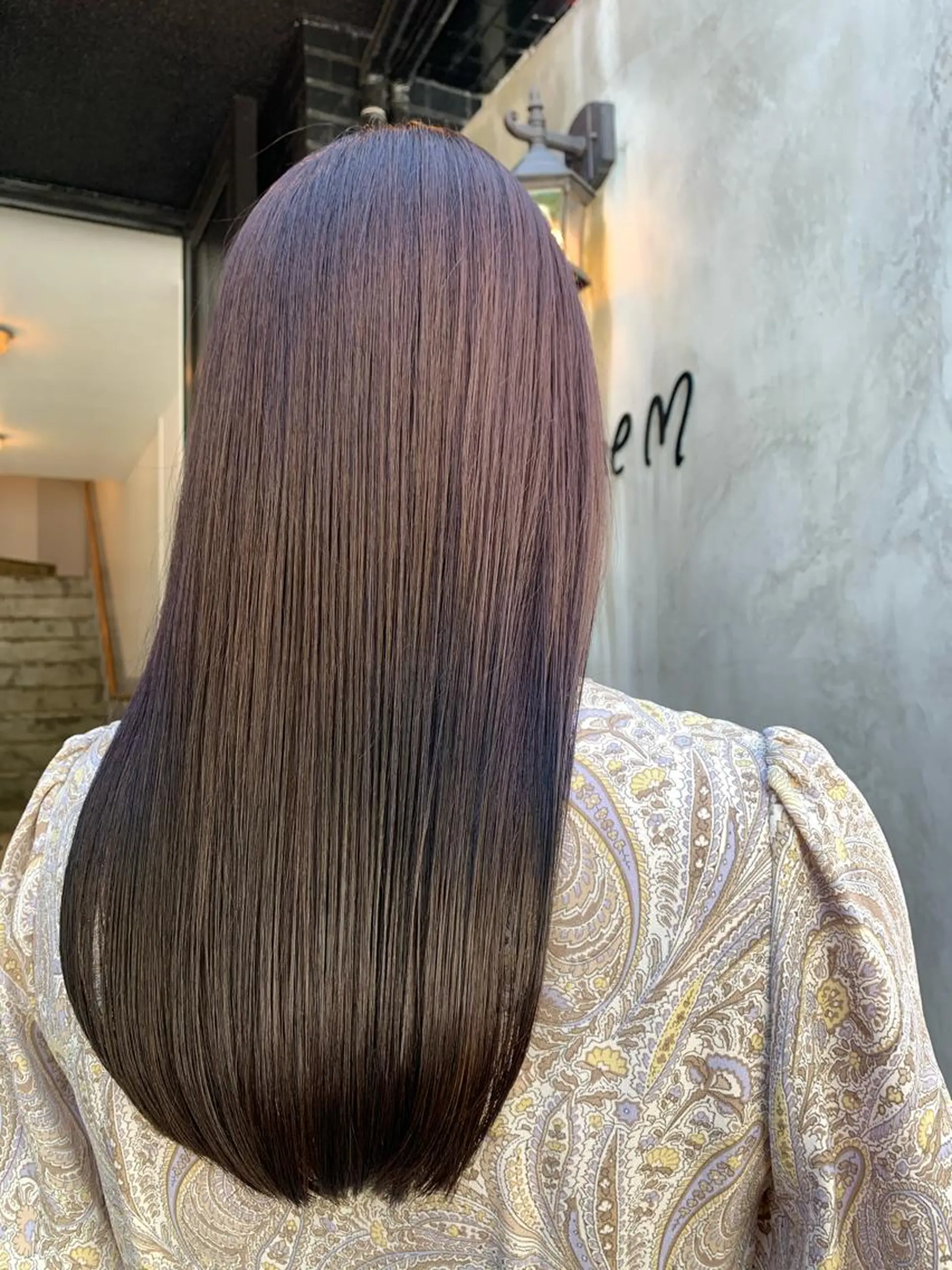 セミロング カラー セミロングパーマ ブリーチ トリートメント 個室サロン　Fbeauty×Spica所属・トップ スタイリストのヘアスタイル