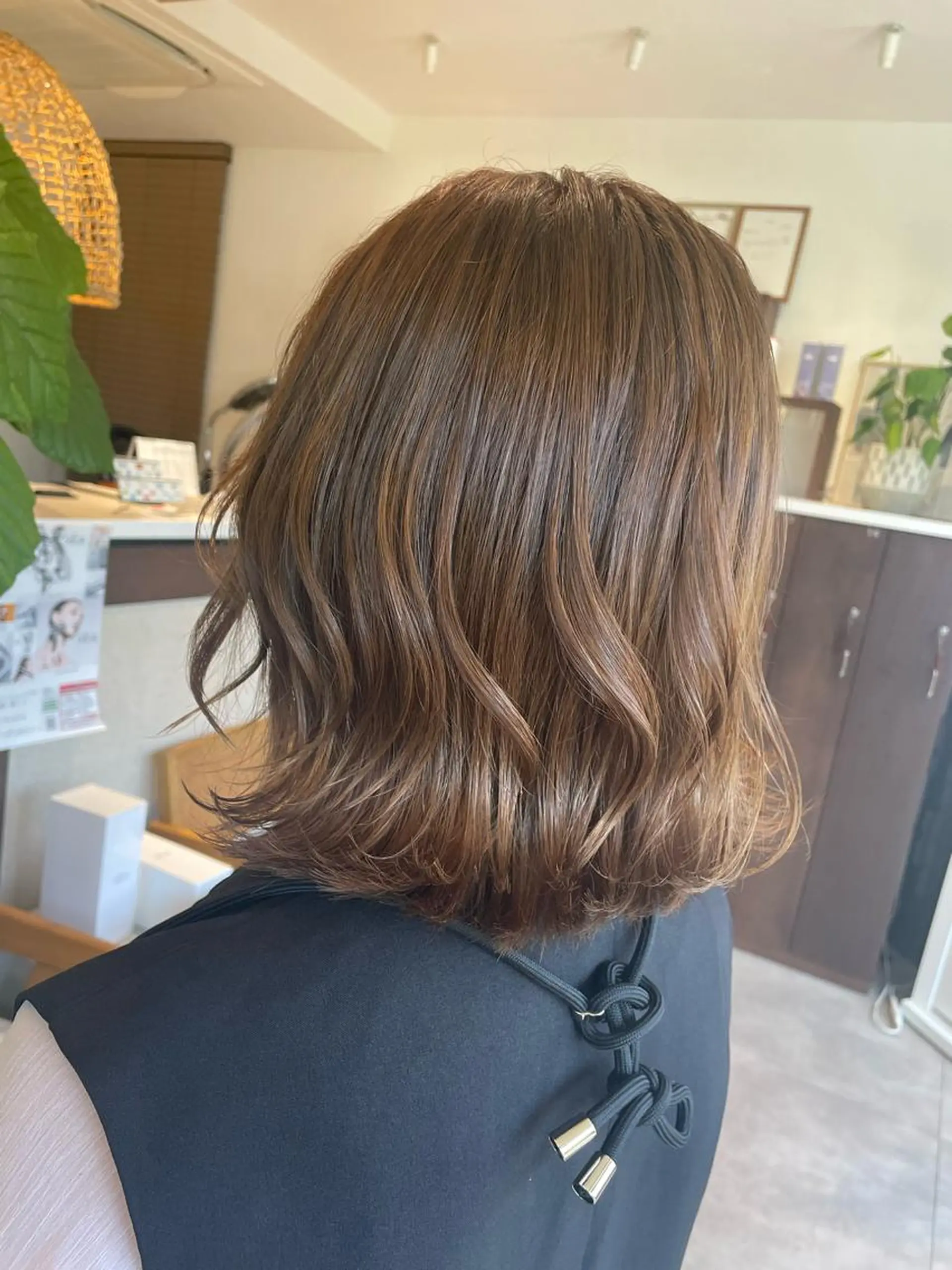 ミディアム カラー カット ヘアカラー 高木 櫻のヘアスタイル