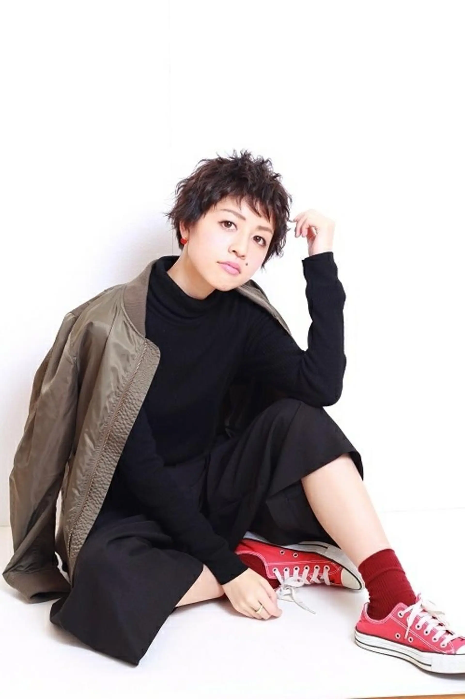 ショート カラー パーマ カット ヘアカラー GO TODAY SHAiRE SALON キラリトギンザ店所属・🐱higajo🐱 比嘉門(ヒガジョウ)のヘアスタイル