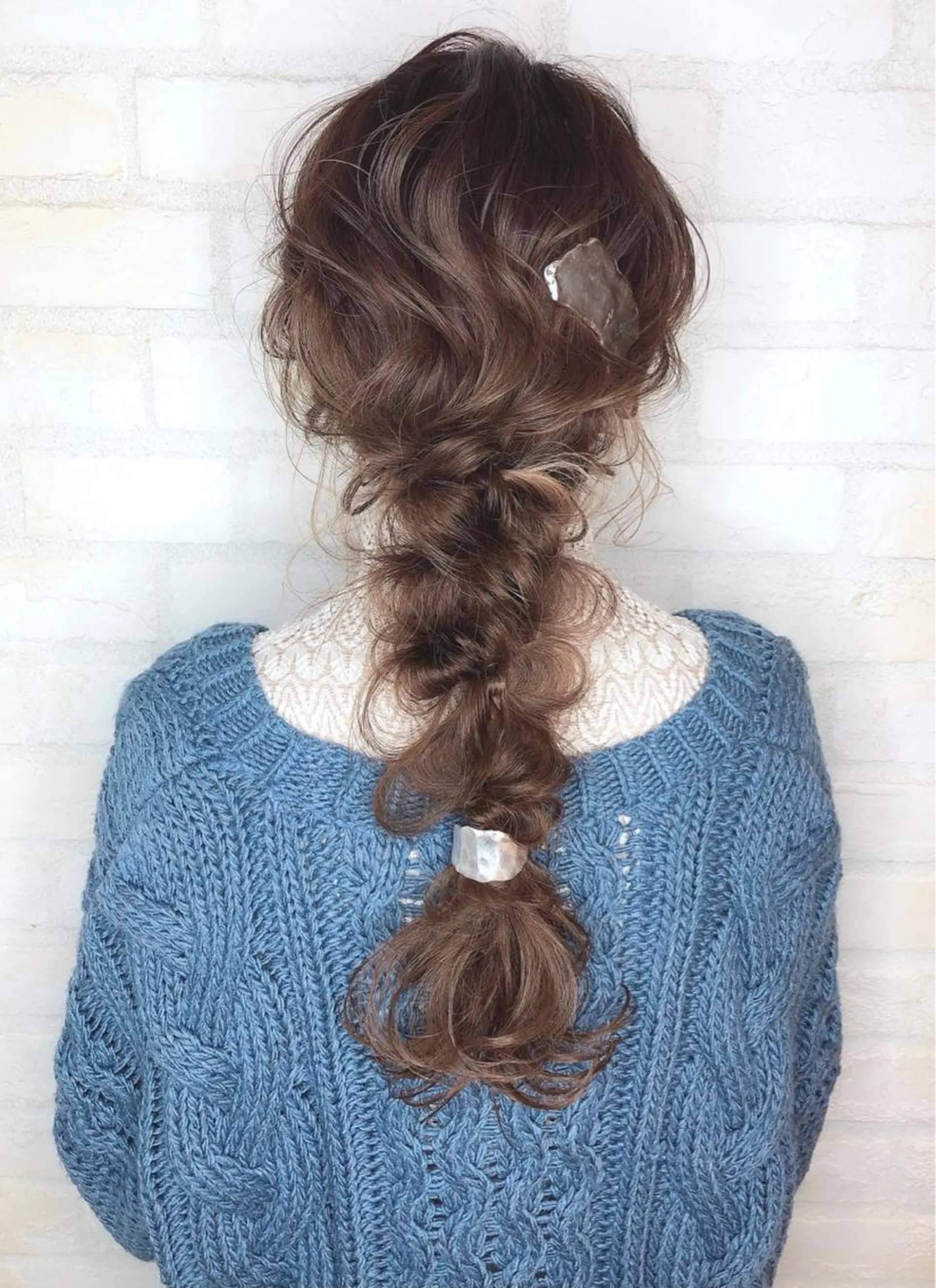 ロング カラー ヘアアレンジ アッシュ カット ヘアカラー トリートメント 縞田 健一のヘアスタイル