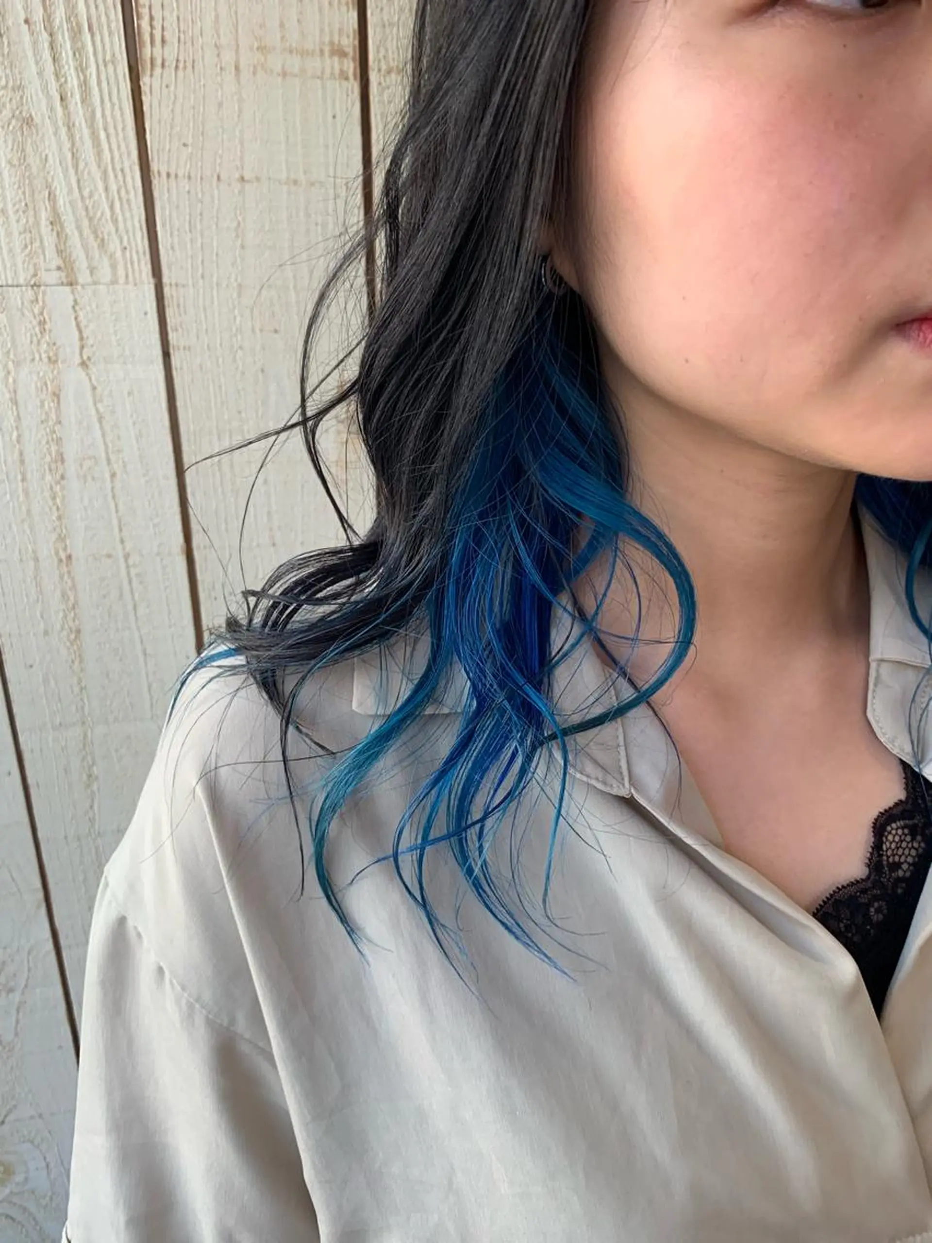 セミロング カット ヘアカラー トリートメント 透明感/ 美髪矯正/田中恭のヘアスタイル