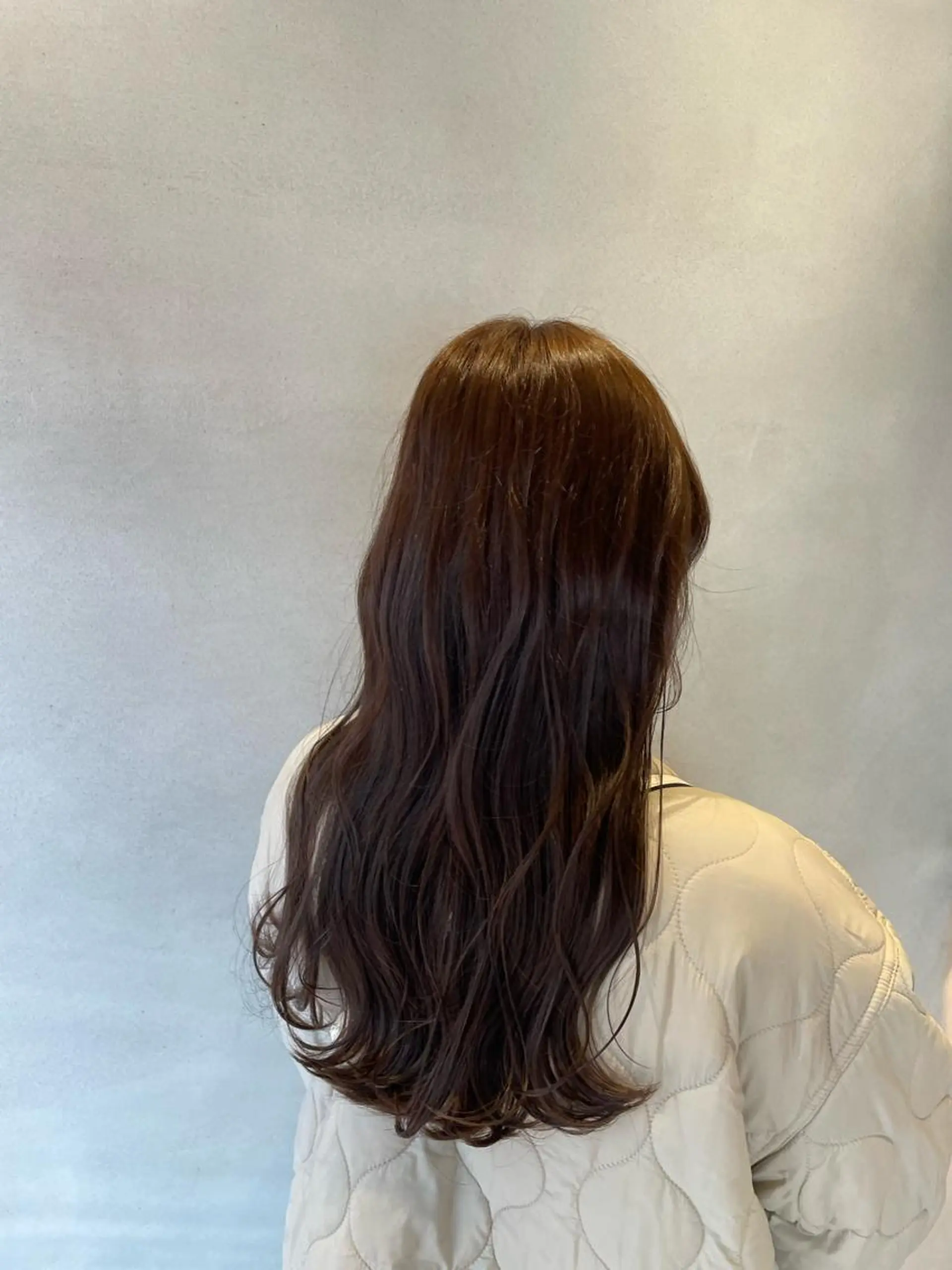 ロング カラー 森 遥菜のヘアスタイル