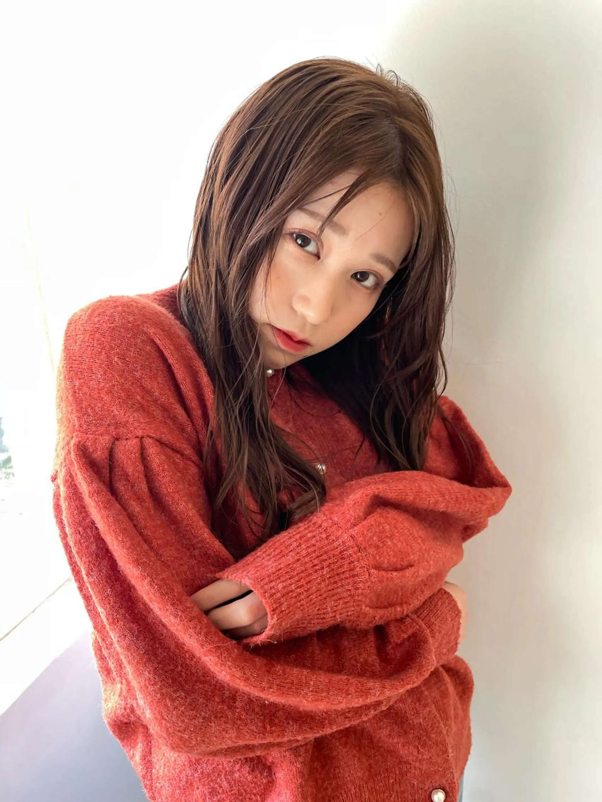 セミロング ALLYS 渋谷店所属・最高級の艶のある カラーmei🎨のヘアスタイル