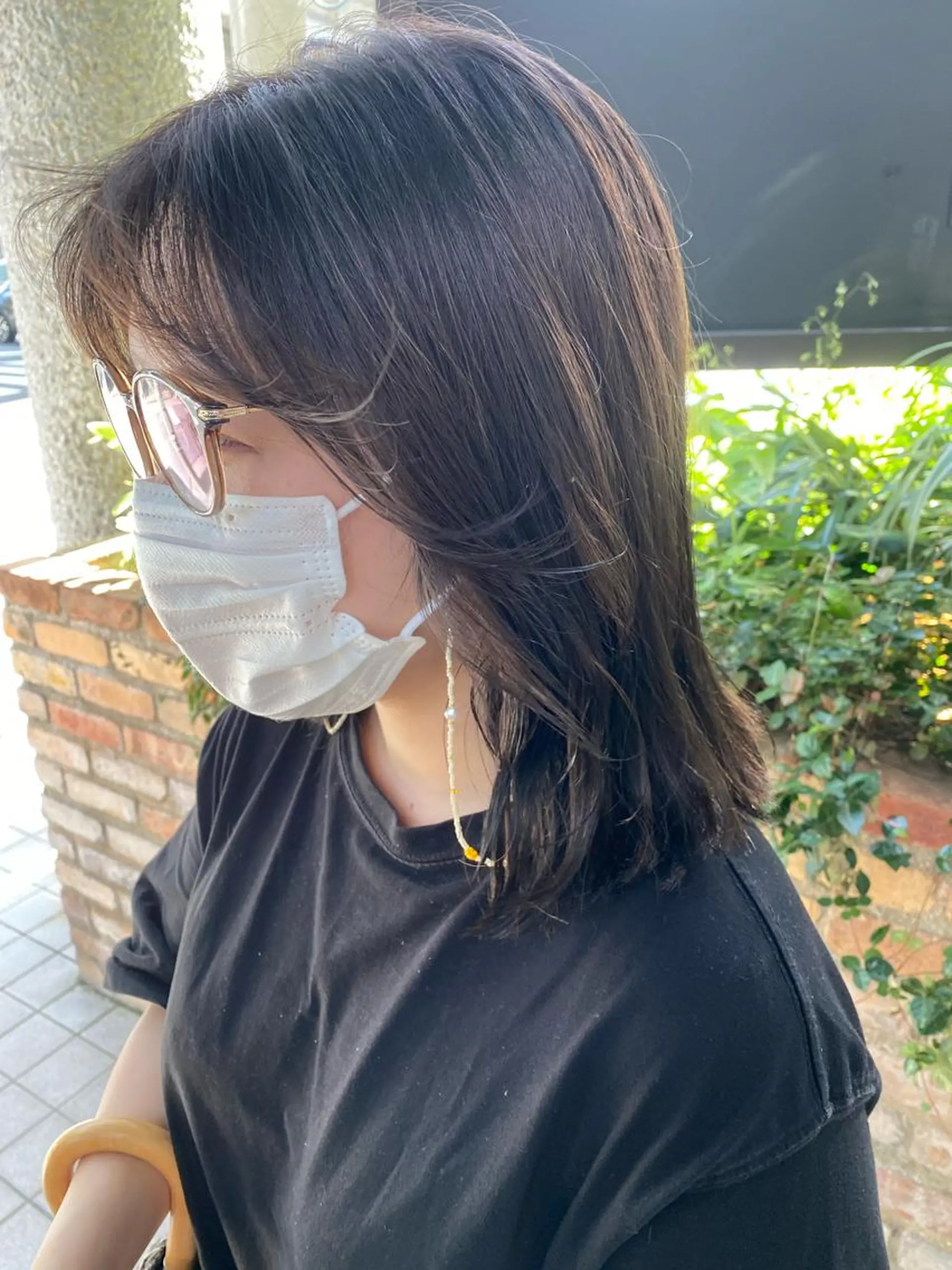 セミロング カラー 黒田 凱斗のヘアスタイル