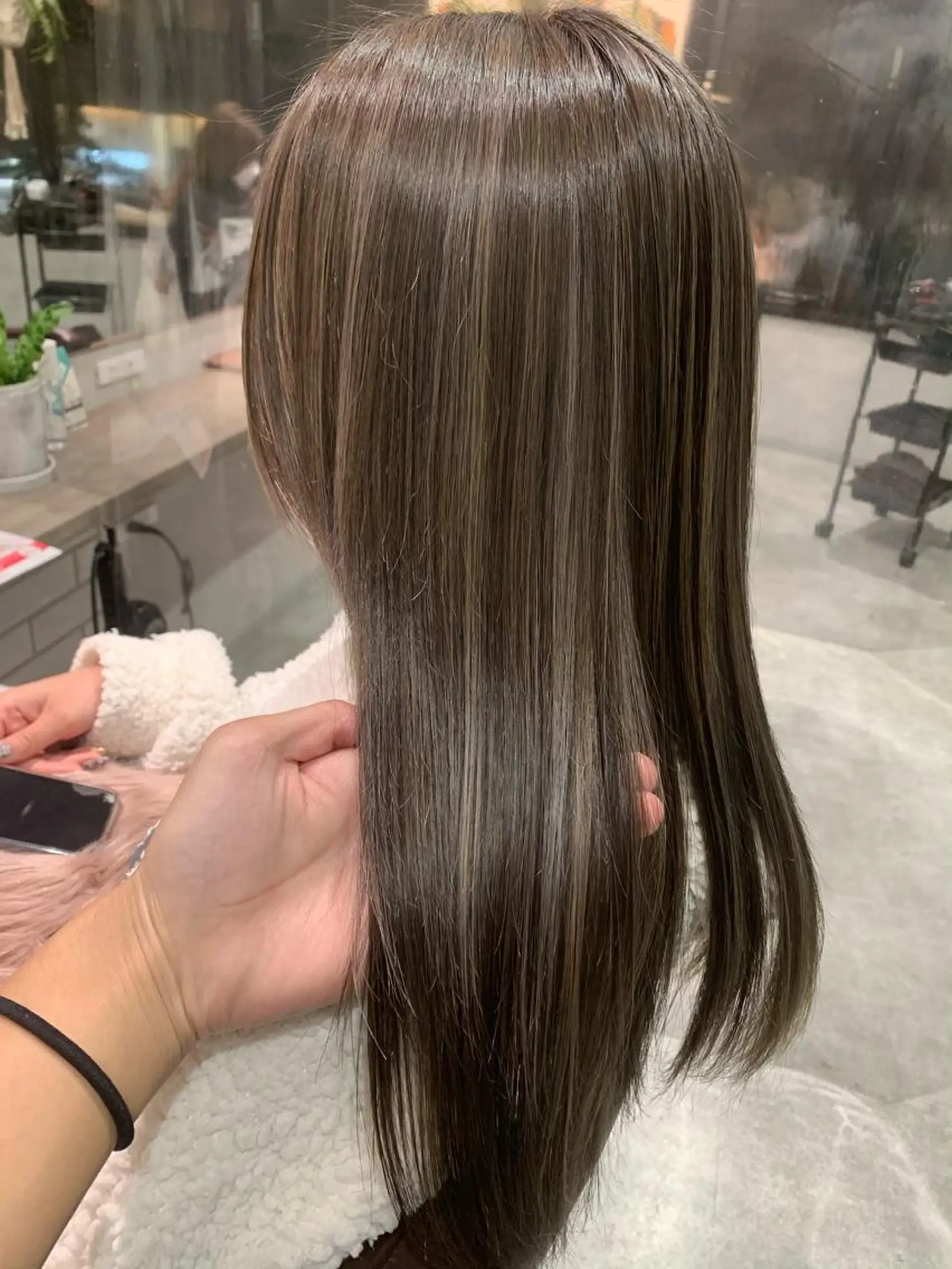 セミロング カラー ヘアカラー 髪質改善will hairdesignのヘアスタイル