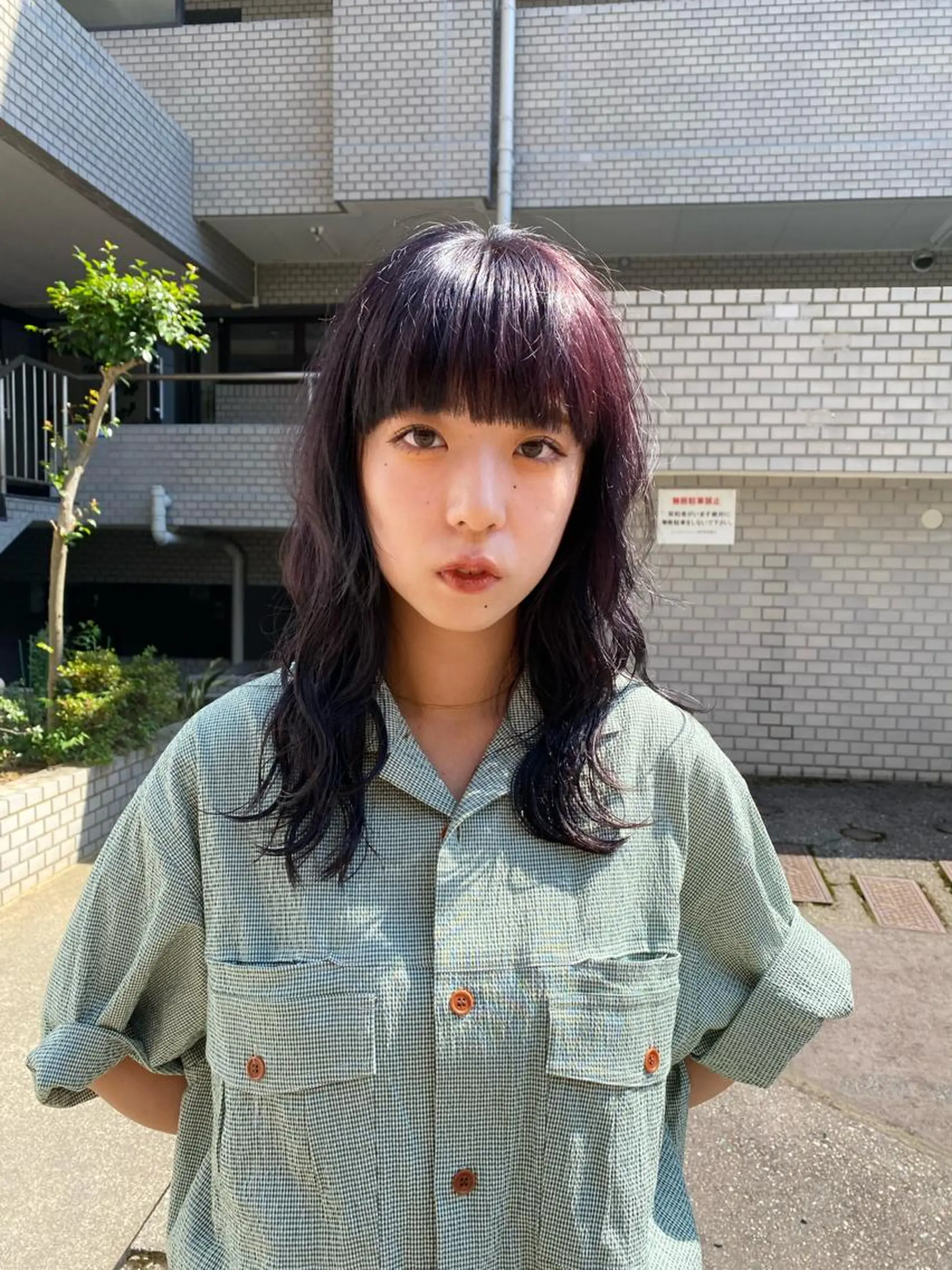 ロング カラー 黒髪 ブリーチ レッドカラー カット ヘアカラー トリートメント Agu  hair rupia 金沢店所属・金沢美容室/ 艶髪/夜営業/JINのヘアスタイル