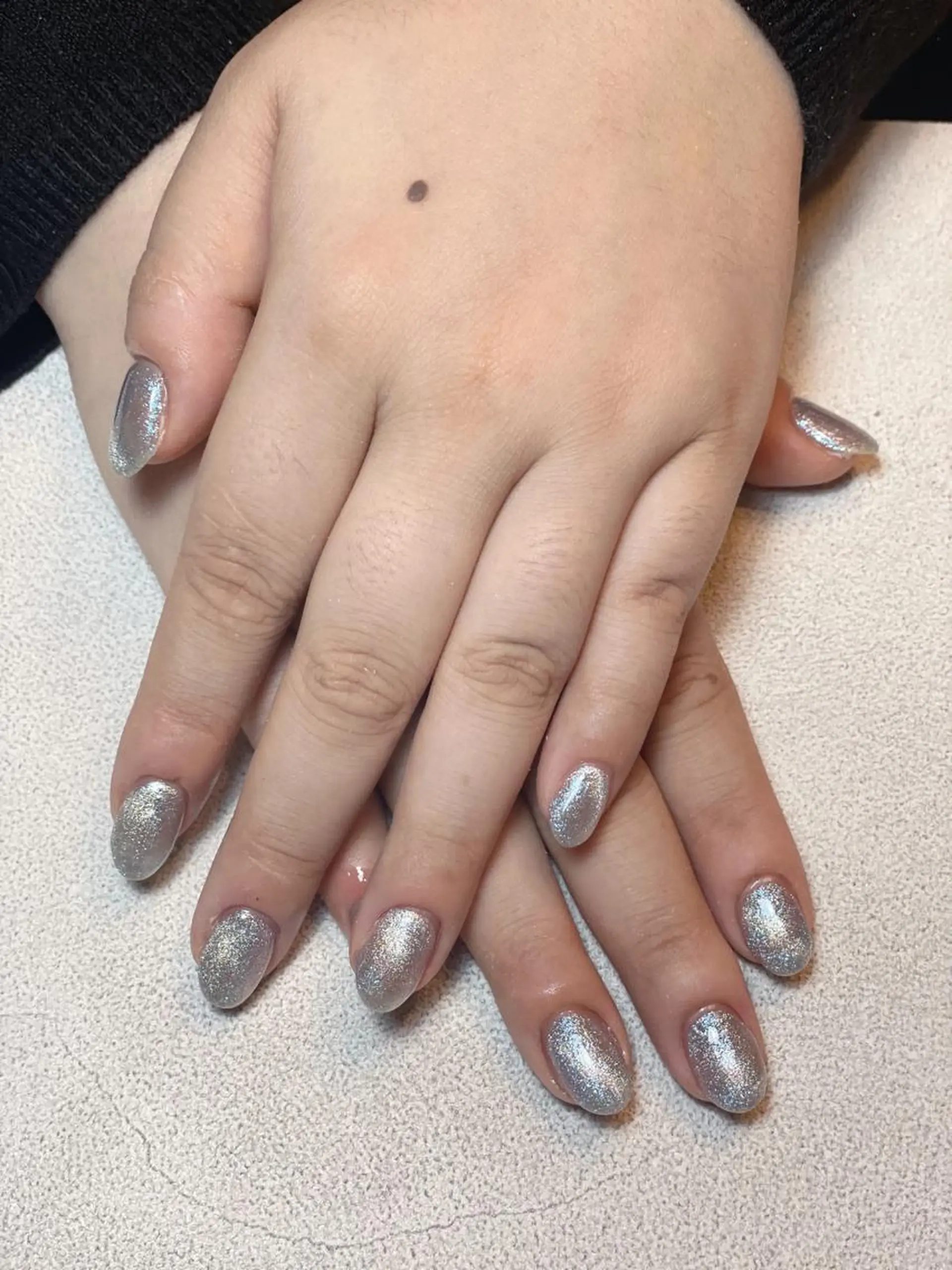 ネイル ジェルネイル キラキラネイル マグネットネイル ワンカラーネイル パラジェル BLANCEnail所属・BLANCnail yuuのネイルデザイン