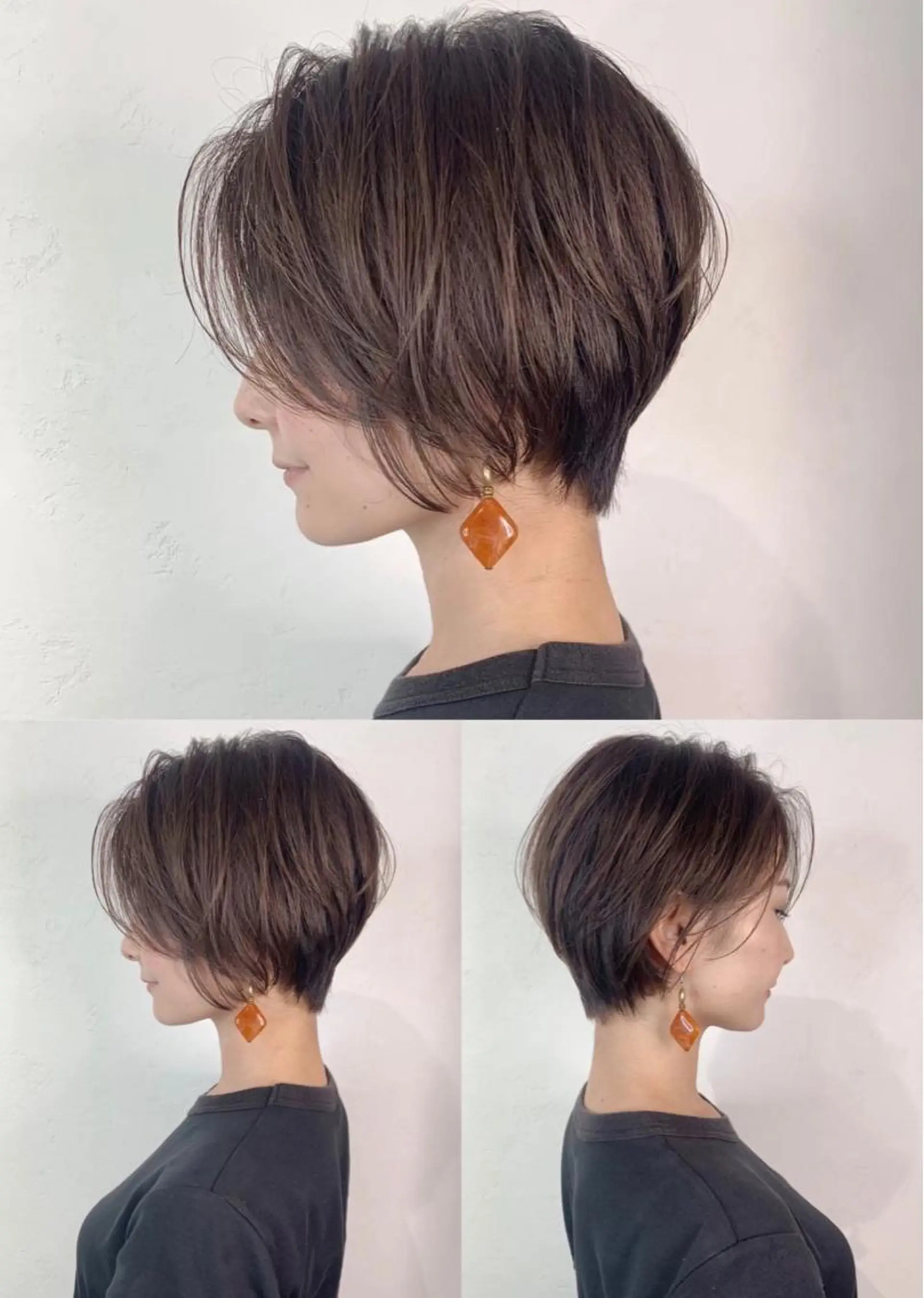 セミロング カラー _WHITE 高槻のヘアスタイル