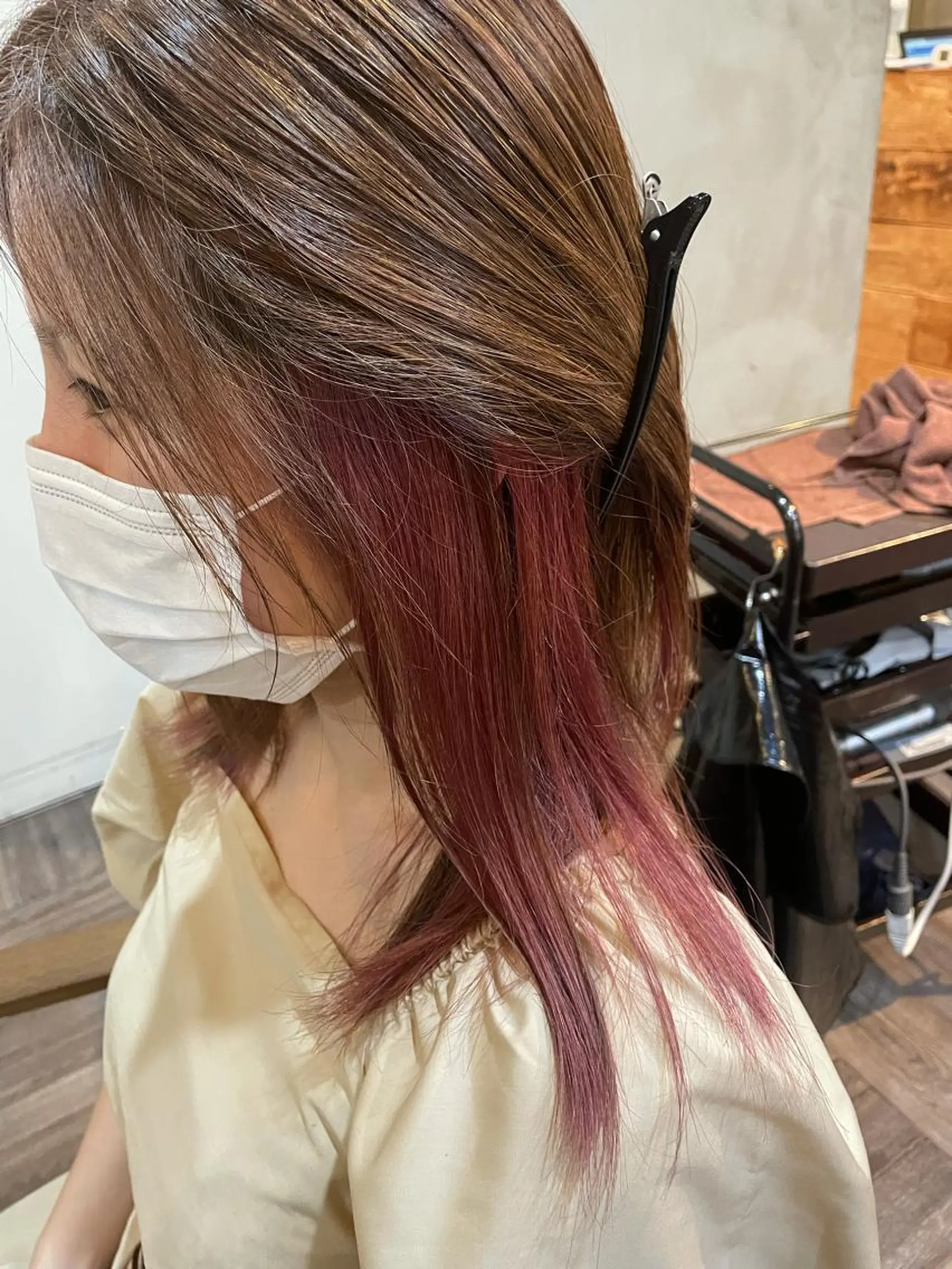 セミロング カラー La fith 店長 城谷颯人のヘアスタイル