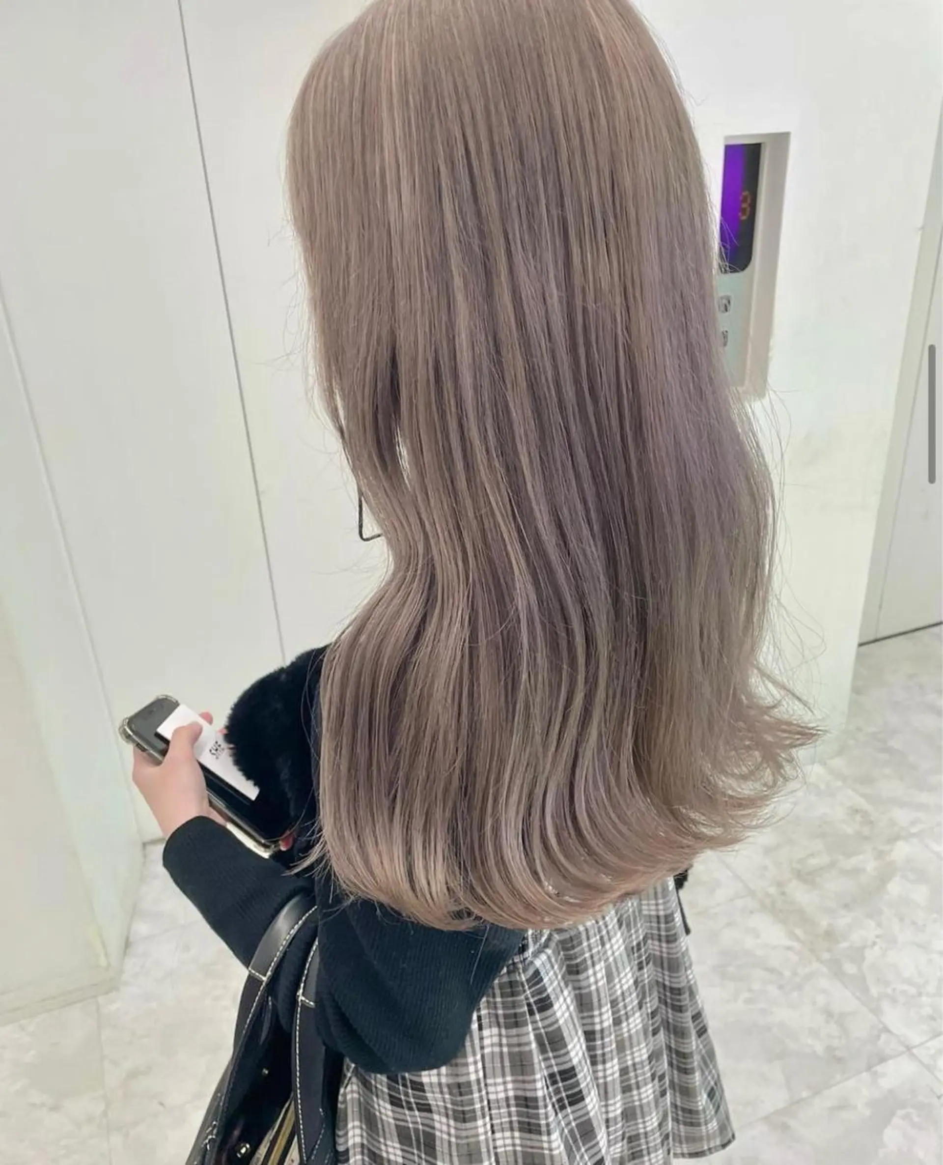 セミロング カラー ヘアアレンジ ヘアカラー トリートメント 髪質改善/ハイトーン /新宿/Takutoのヘアスタイル