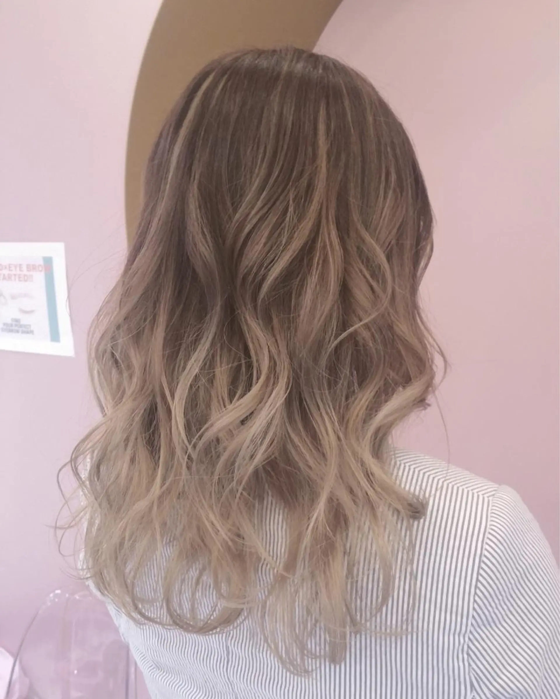 セミロング カラー パーマ ヘアアレンジ RIYA❤︎ Aujuaソムリエのヘアスタイル