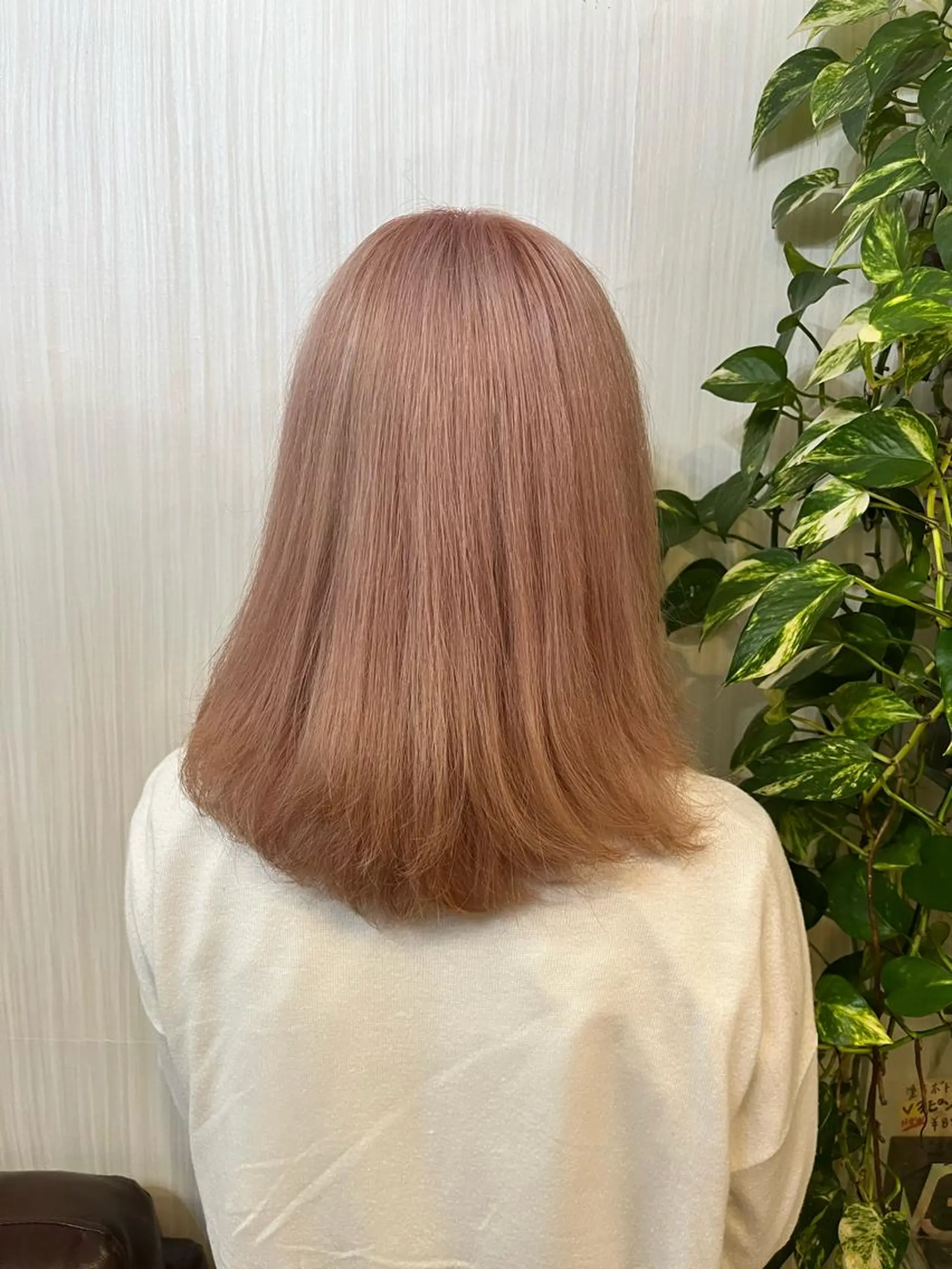ロング カラー ヘアアレンジ ベージュカラー ブリーチ 透明感カラー オレンジ オレンジベージュ きむえり/髪質改善 /セット/カラーのヘアスタイル