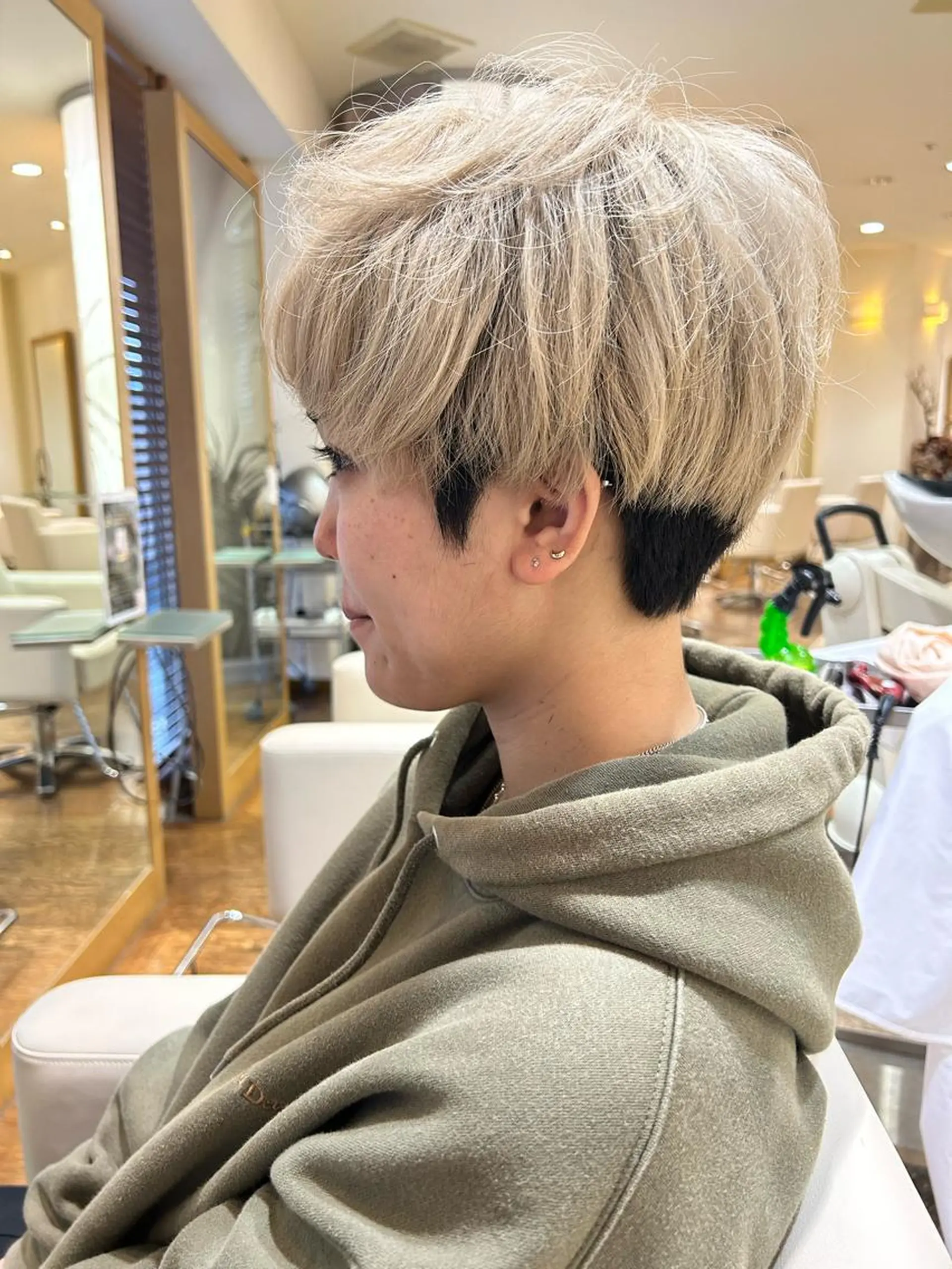 ショート ヘアアレンジ 金沢美容室 KUSHUKAのヘアスタイル