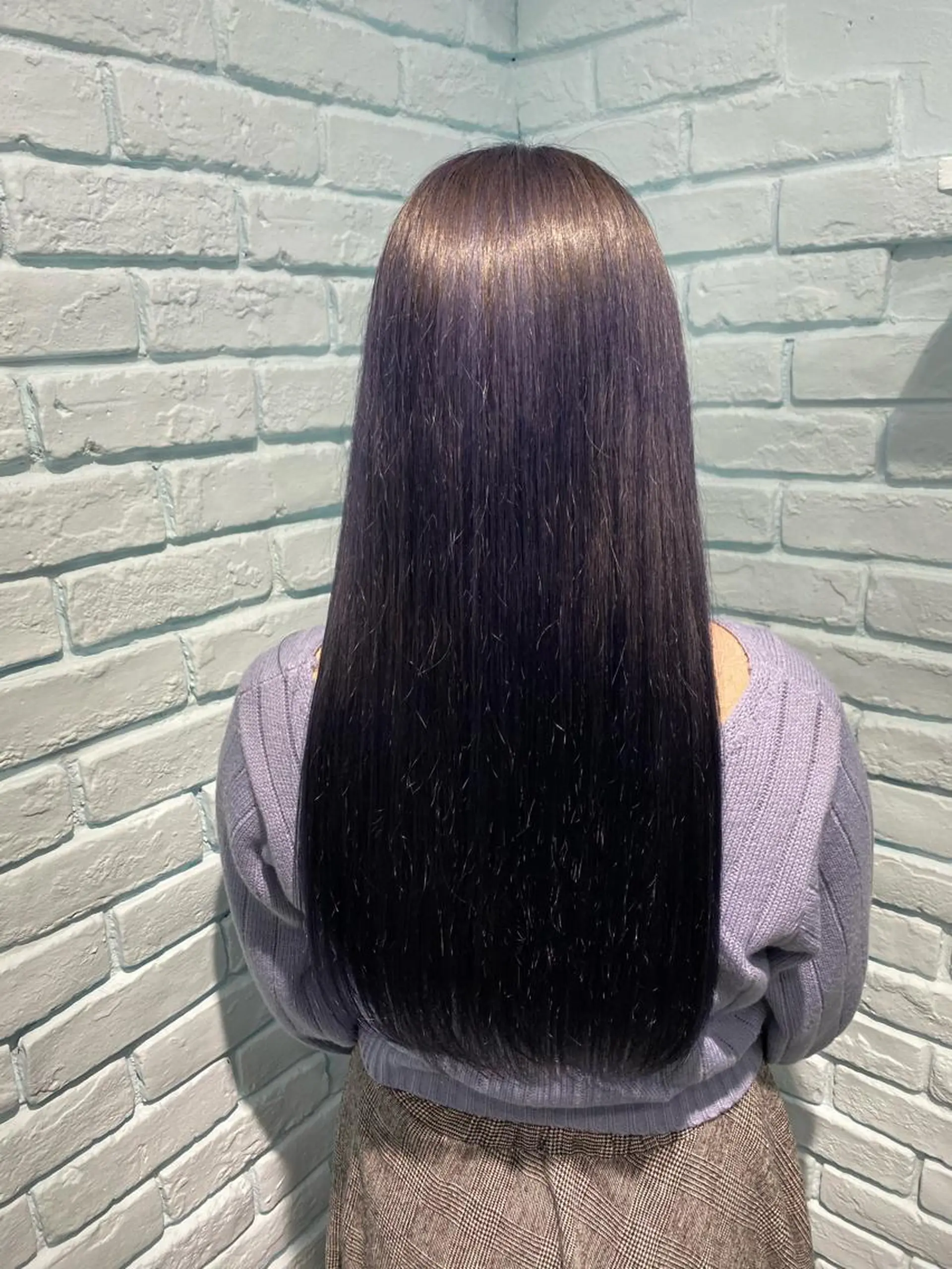 ロング カラー ヘアアレンジ 韓国レイヤーカット/ 儚げカラーチナツのヘアスタイル