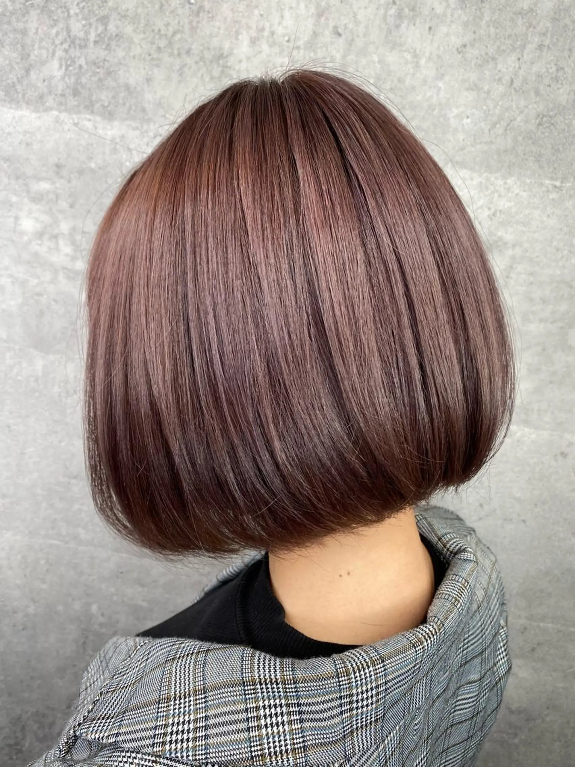 ミディアム カラー カット 縮毛矯正 トリートメント 🌿海山龍馬🌿前髪 /顔まわり/レイヤーのヘアスタイル