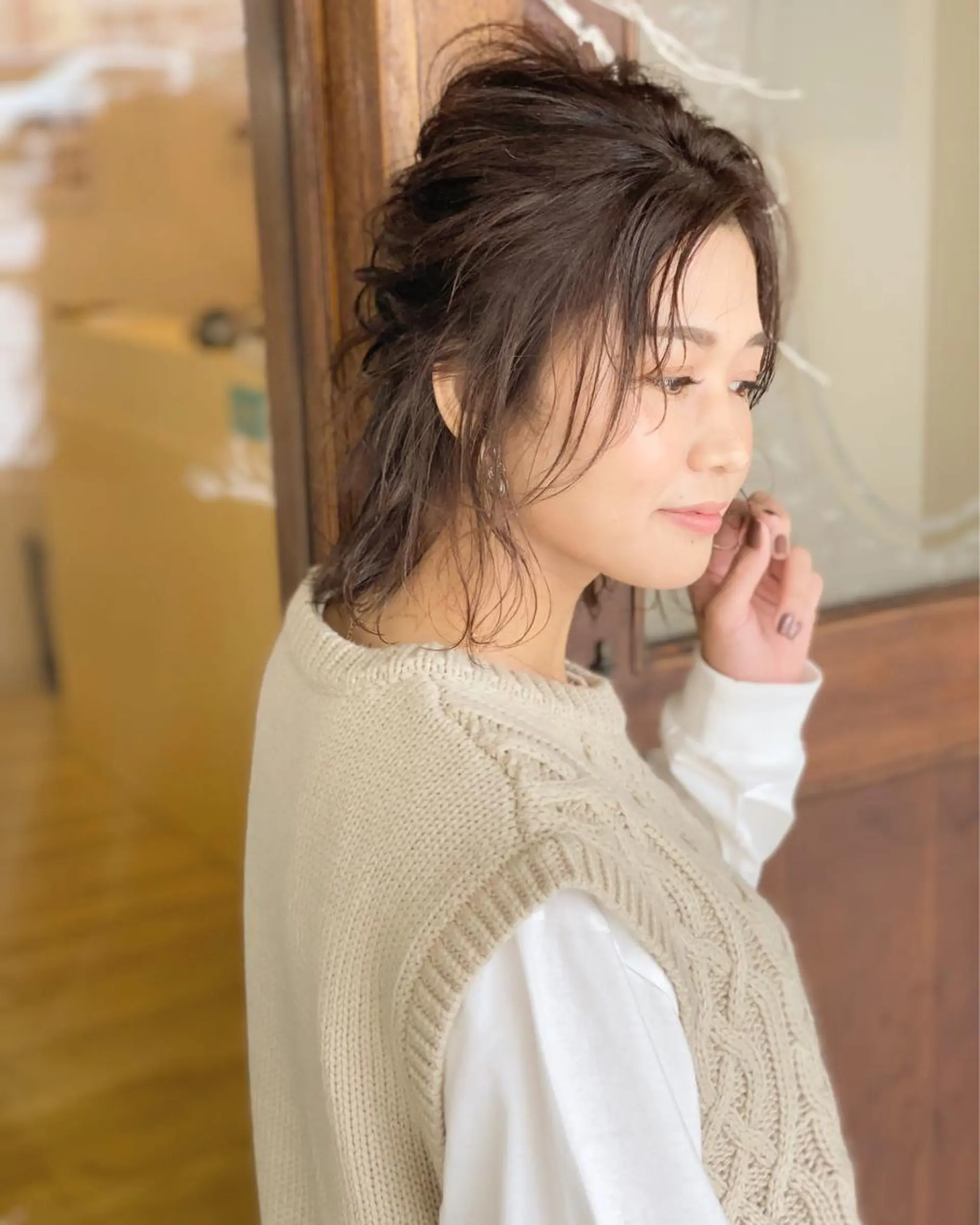 ミディアム カラー イルミナカラー カット ヘアカラー grand juteのヘアスタイル