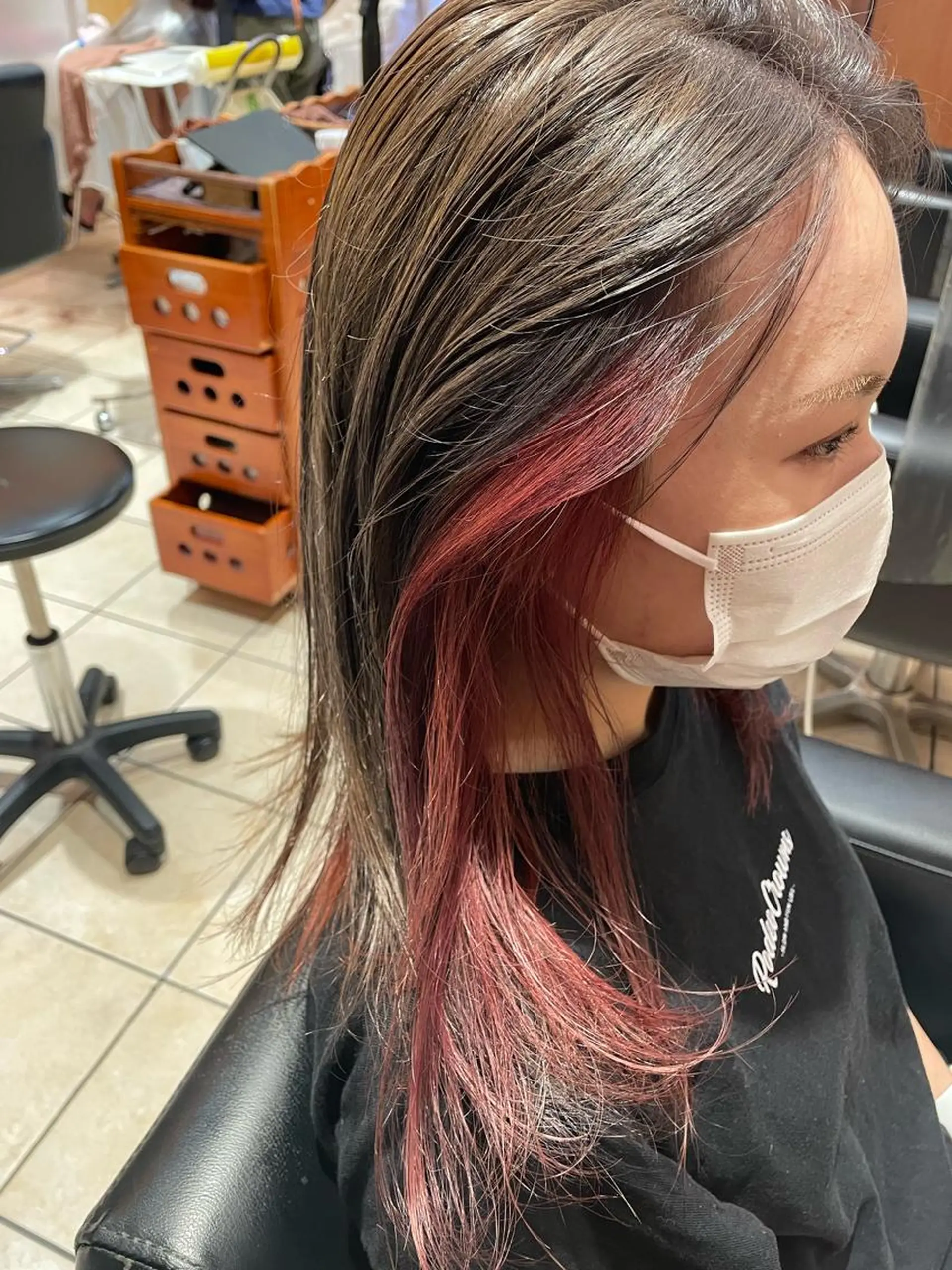 セミロング カラー NINE＋/代表 ブリーチ特化型サロンのヘアスタイル