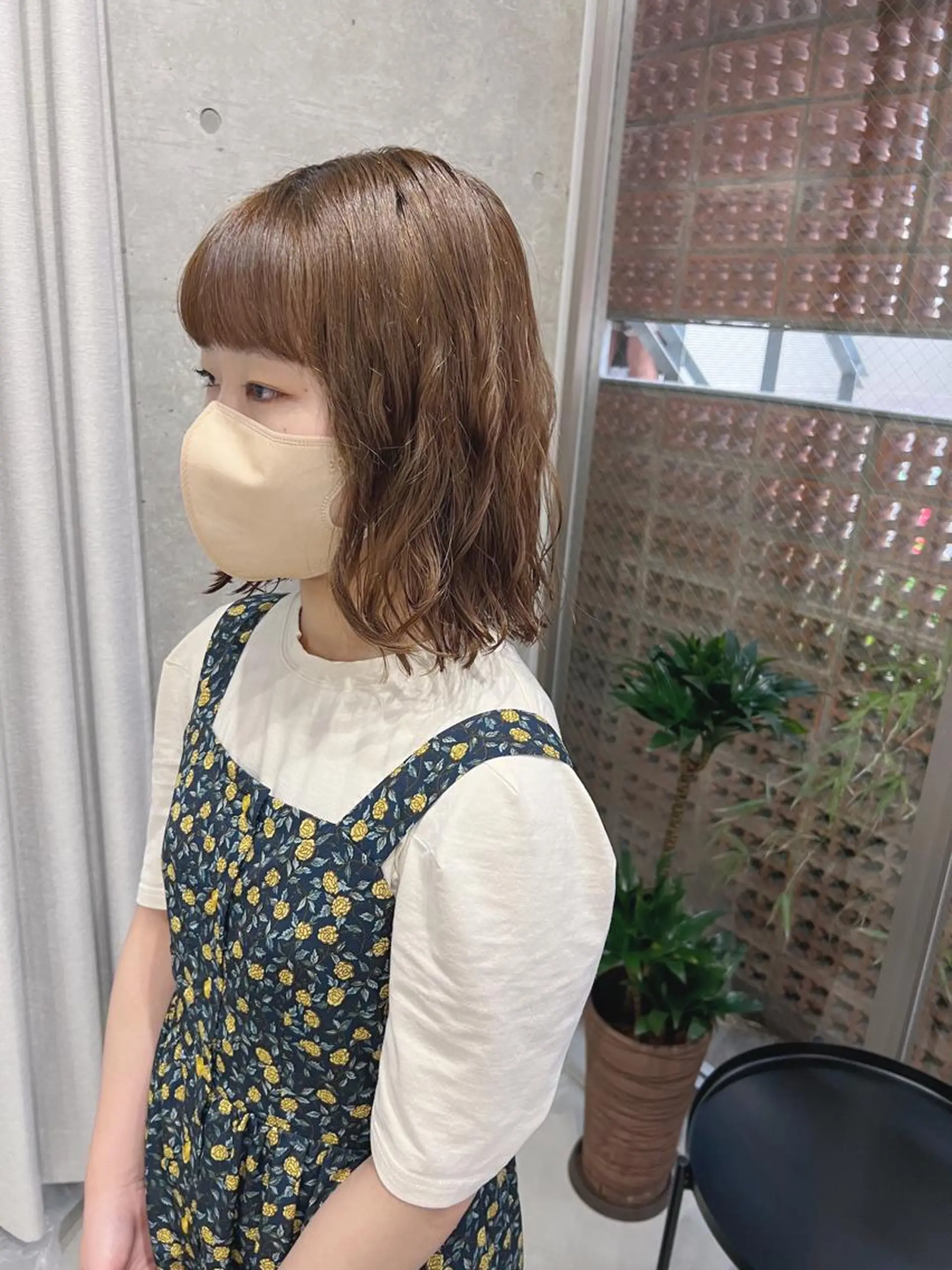 ミディアム パーマ ボブパーマコテ巻き風 パーマNo1深江秀平のヘアスタイル