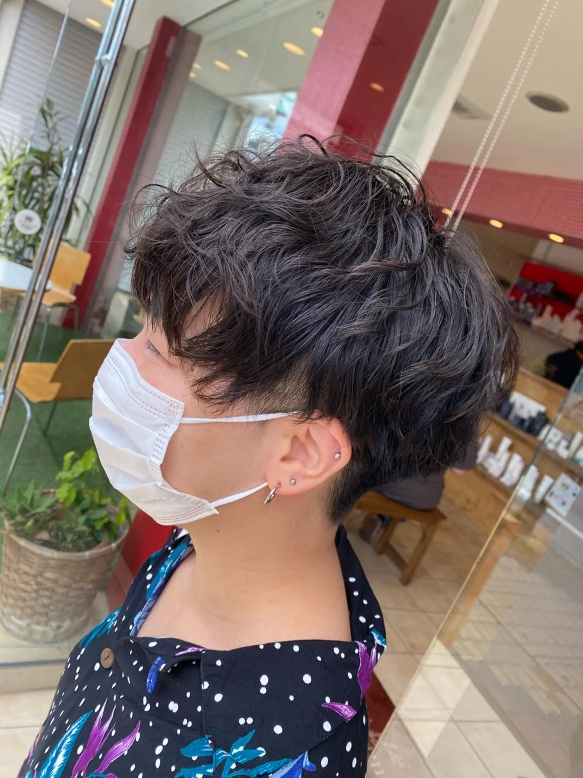 ショート パーマ 斎藤 彩香のヘアスタイル