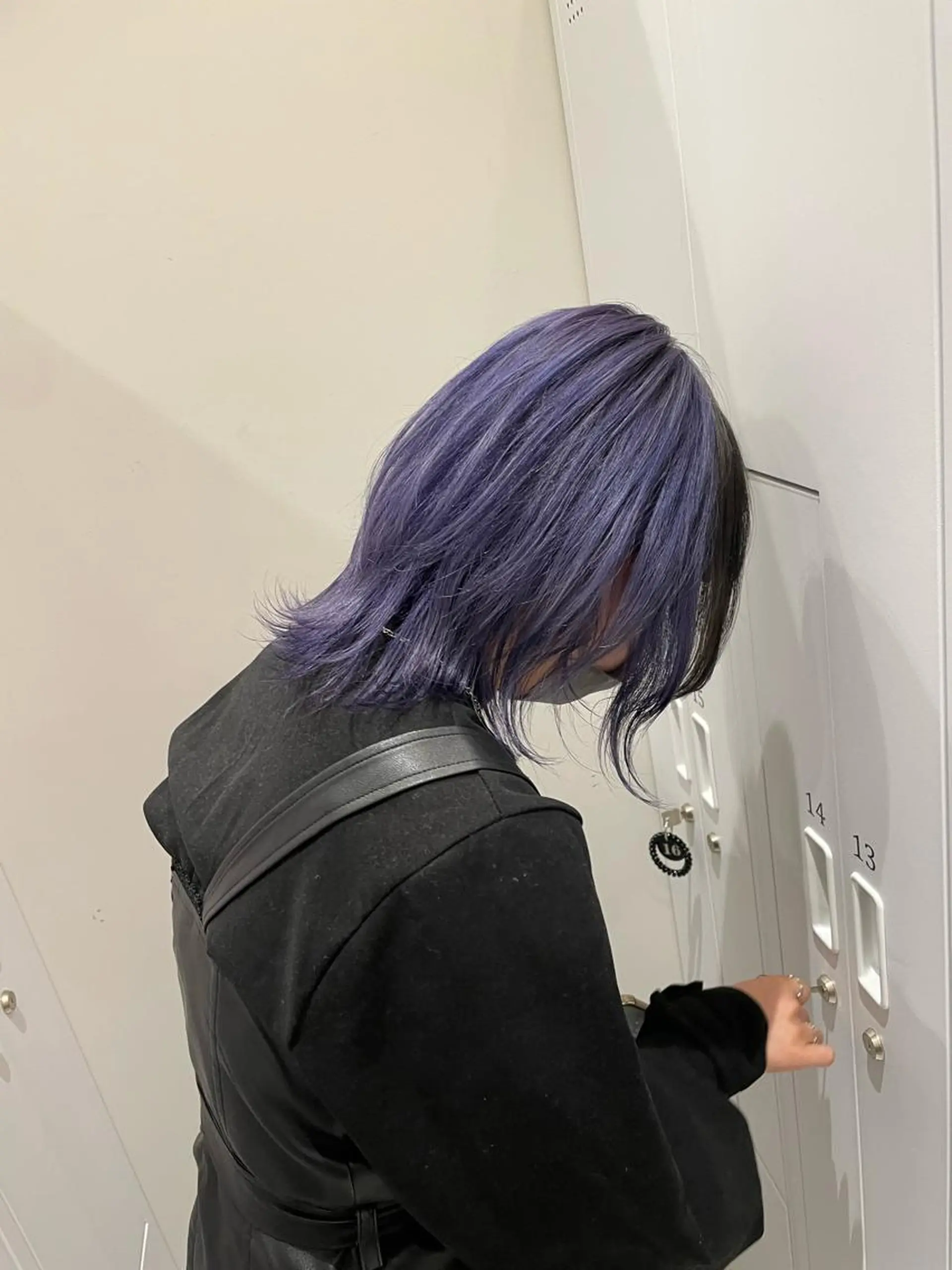 ミディアム レイヤー/ハッシュ 渋谷/サッタのヘアスタイル