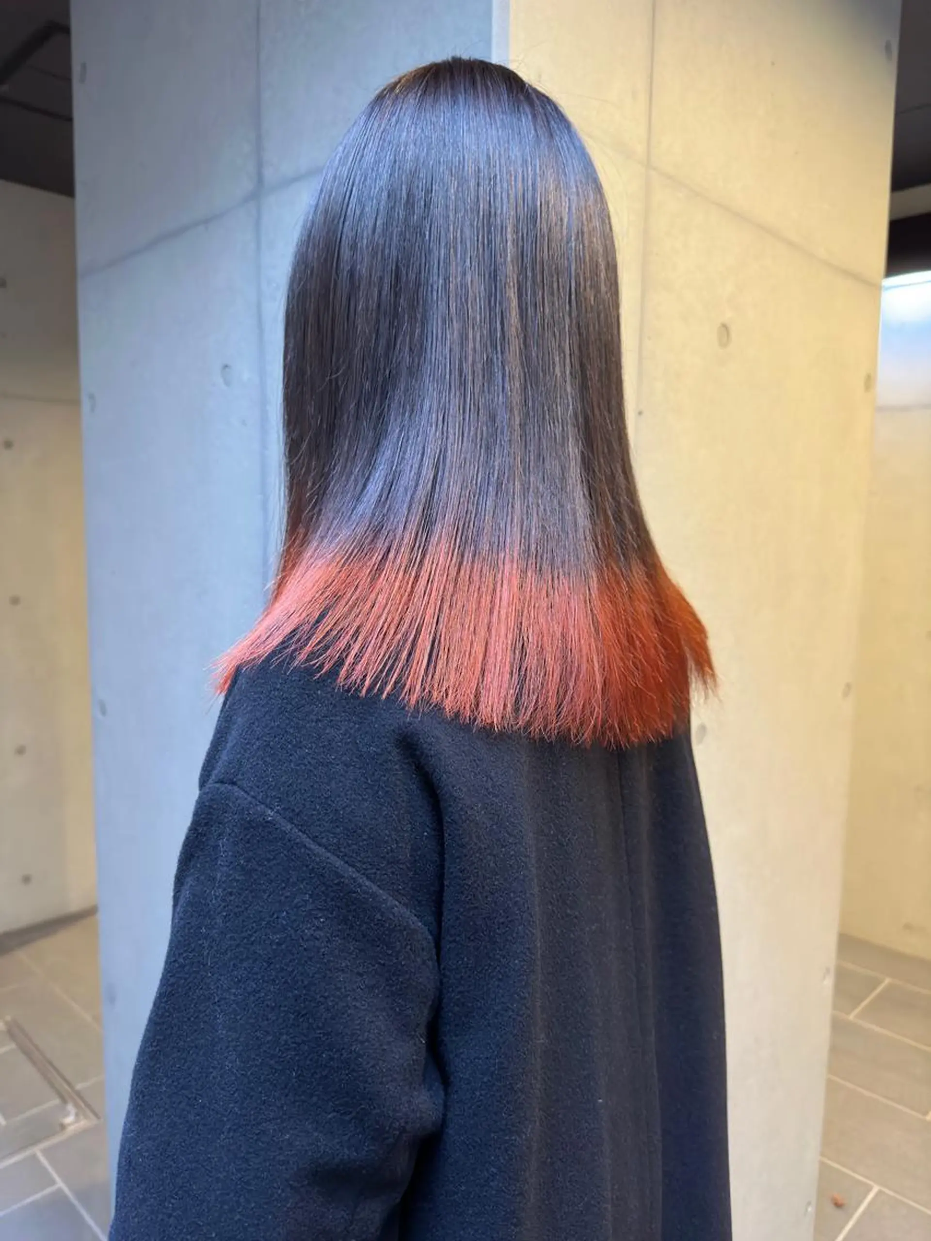 セミロング カラー カット ヘアカラー トリートメント ウルフ/レイヤー🟠 山本祐輔🟠のヘアスタイル