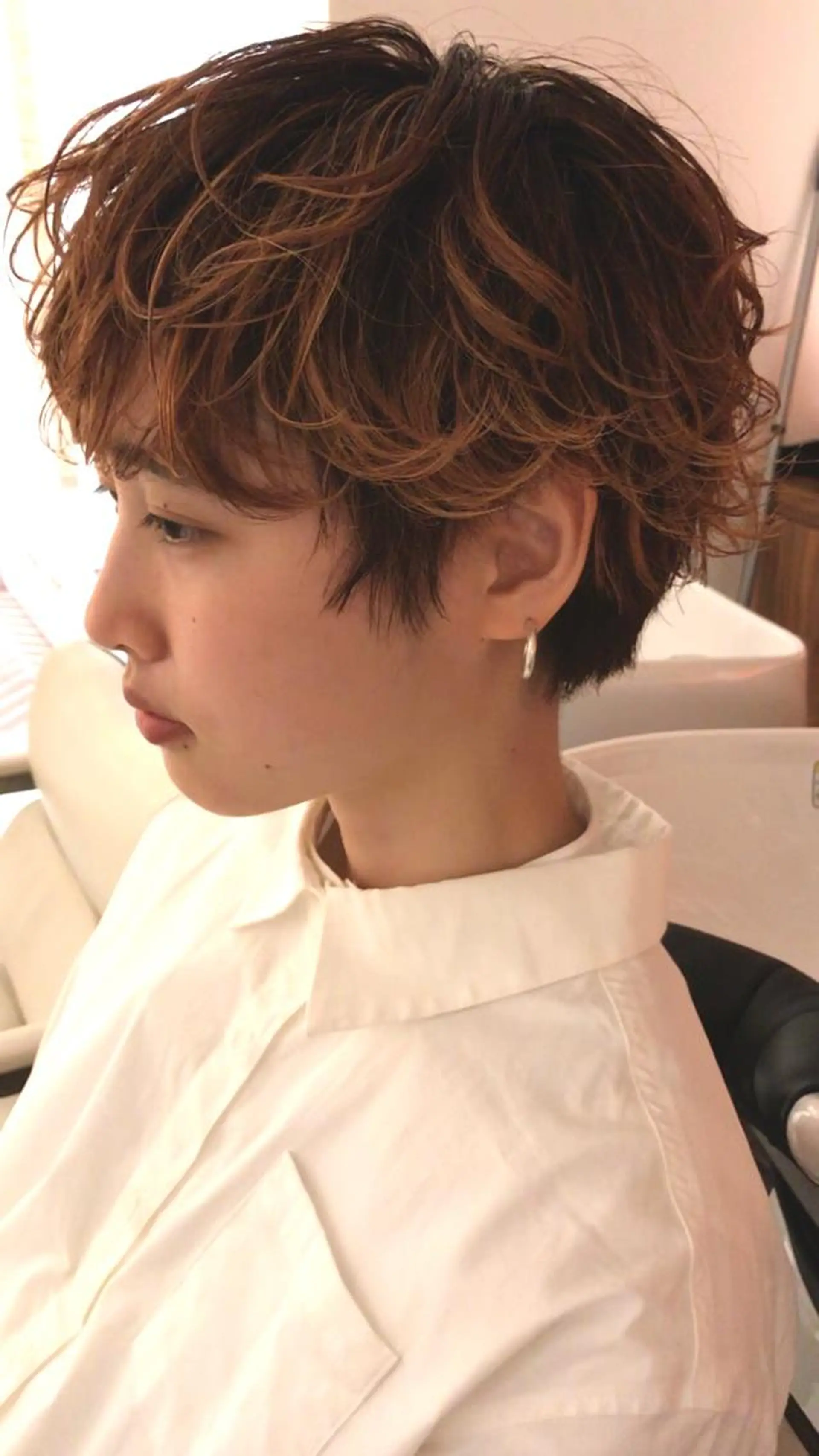 パーマ ショートヘア、ボブ こやさん コヤマのヘアスタイル