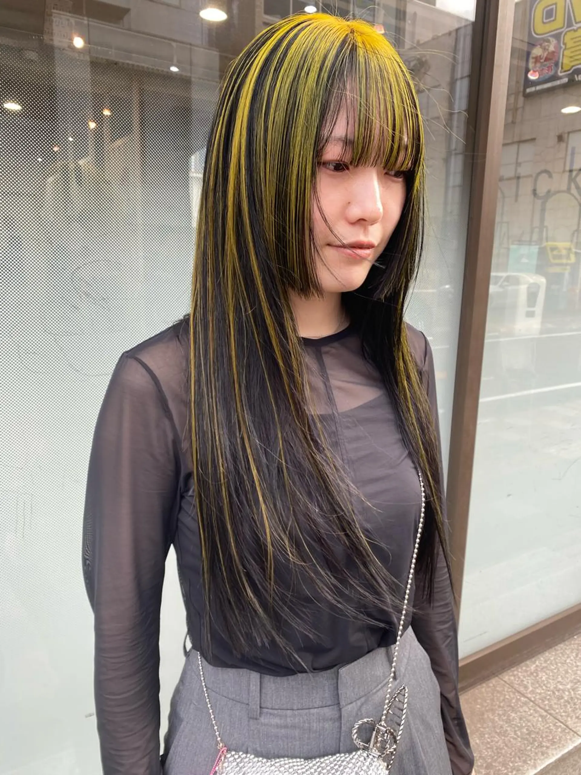 ロング カラー カット ヘアカラー maeda yumiのヘアスタイル