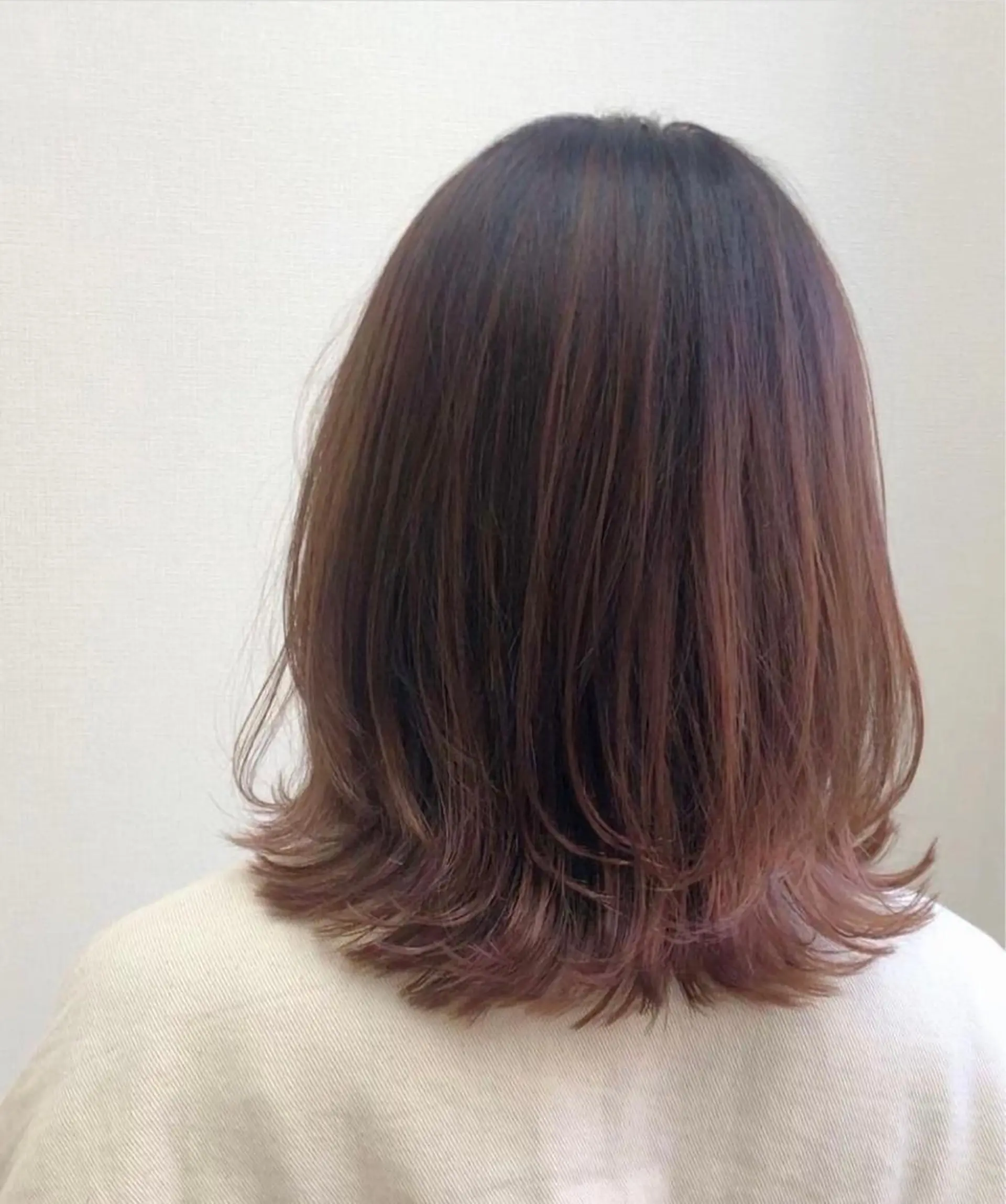 ミディアム ハイライト Grow by NYNY 田代 紀恵のヘアスタイル