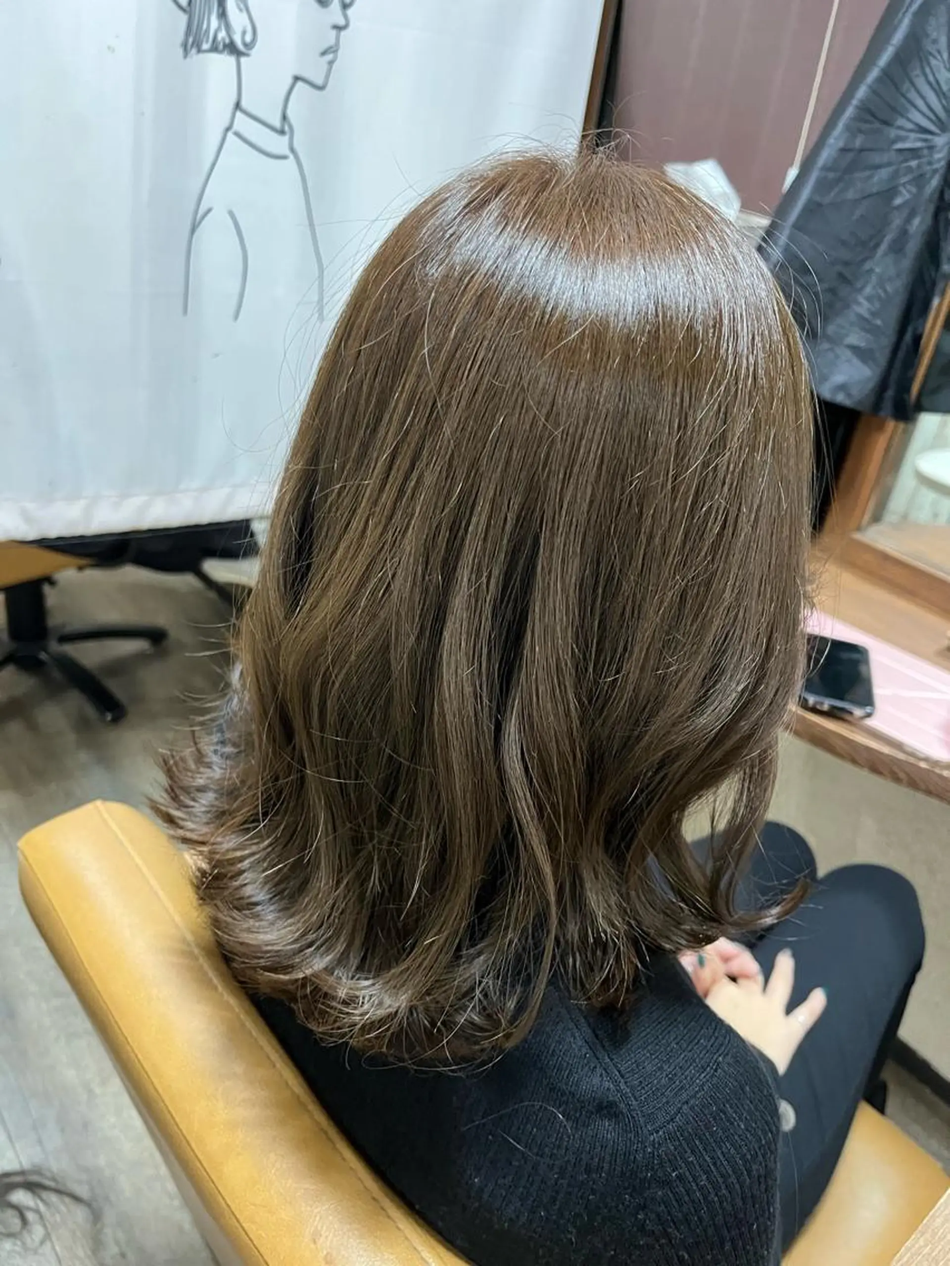 ミディアム 杉野 まみのヘアスタイル