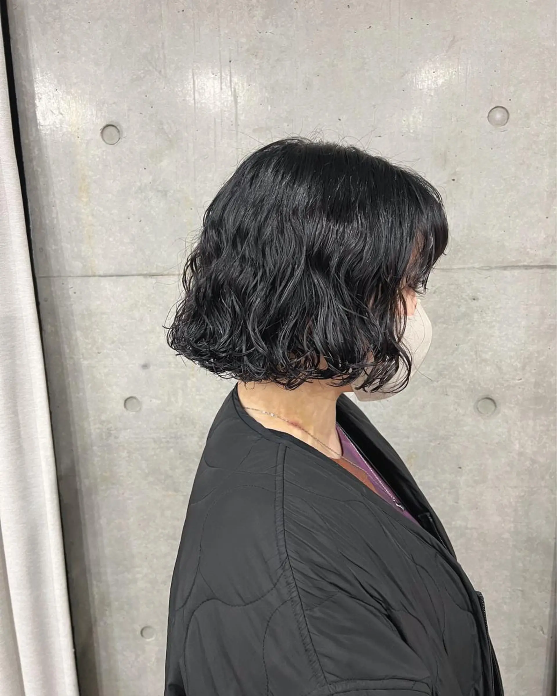 ショート パーマ ボブパーマコテ巻き風 パーマNo1深江秀平のヘアスタイル