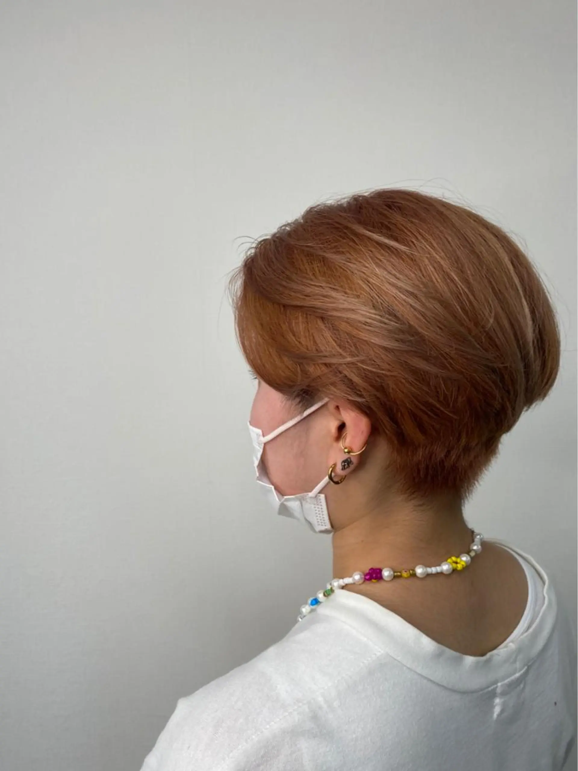 ショート カラー オレンジ Mood hair salon所属・髪質改善.縮毛矯正 ×韓国ヘアyukiのヘアスタイル