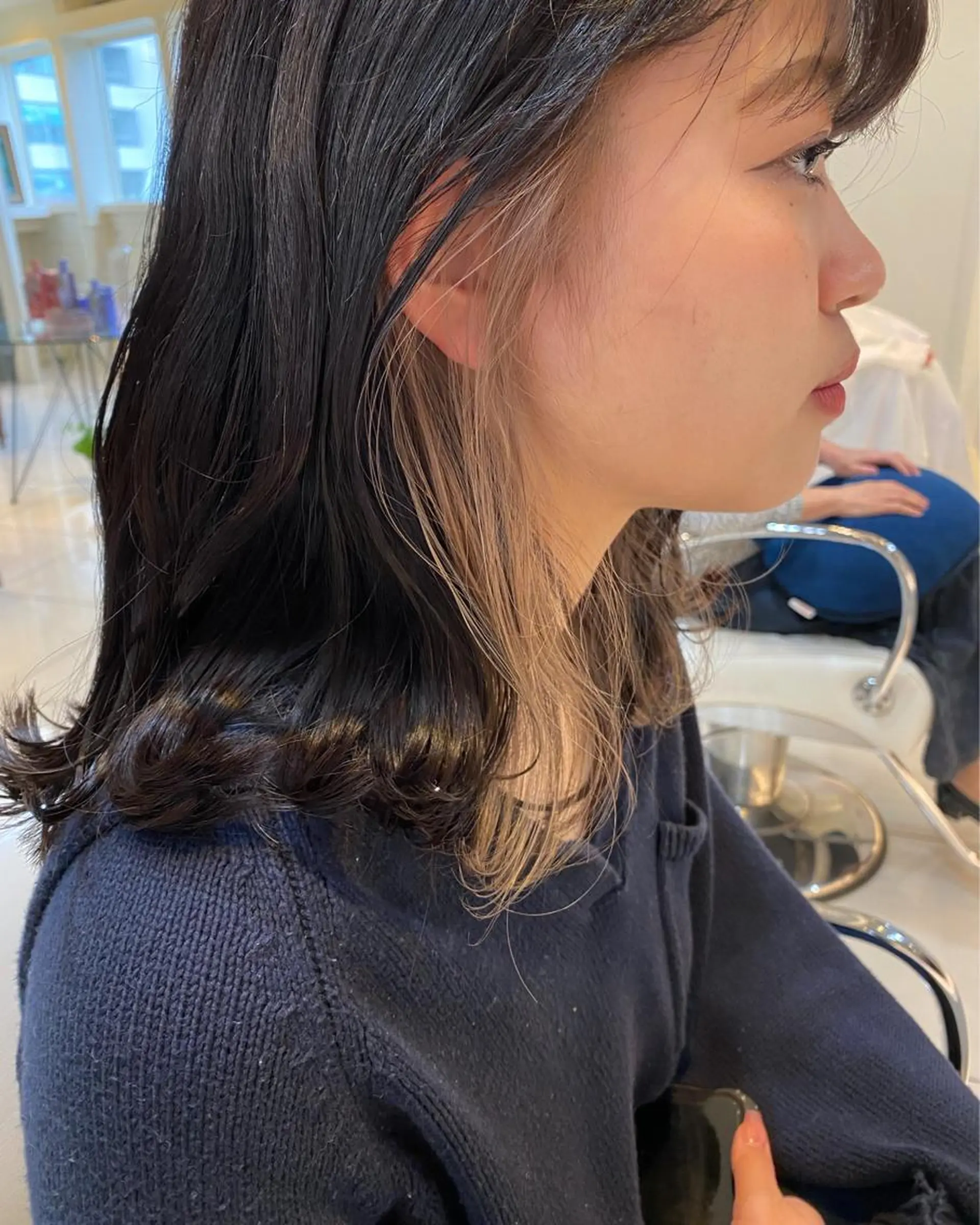 ミディアム ヘアカラー sea's所属・ヒラカホ/矢場町/ ブリーチ/似合わせのヘアスタイル