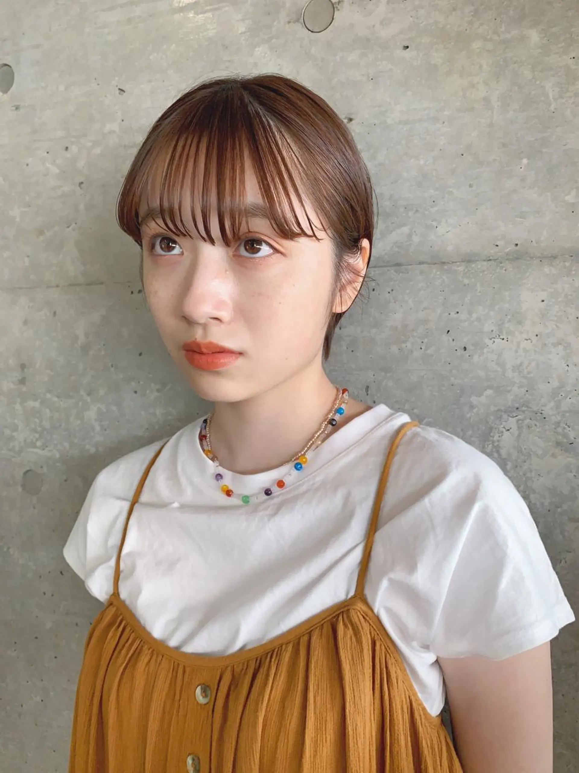 ショート カラー ボブパーマコテ巻き風 パーマNo1深江秀平のヘアスタイル