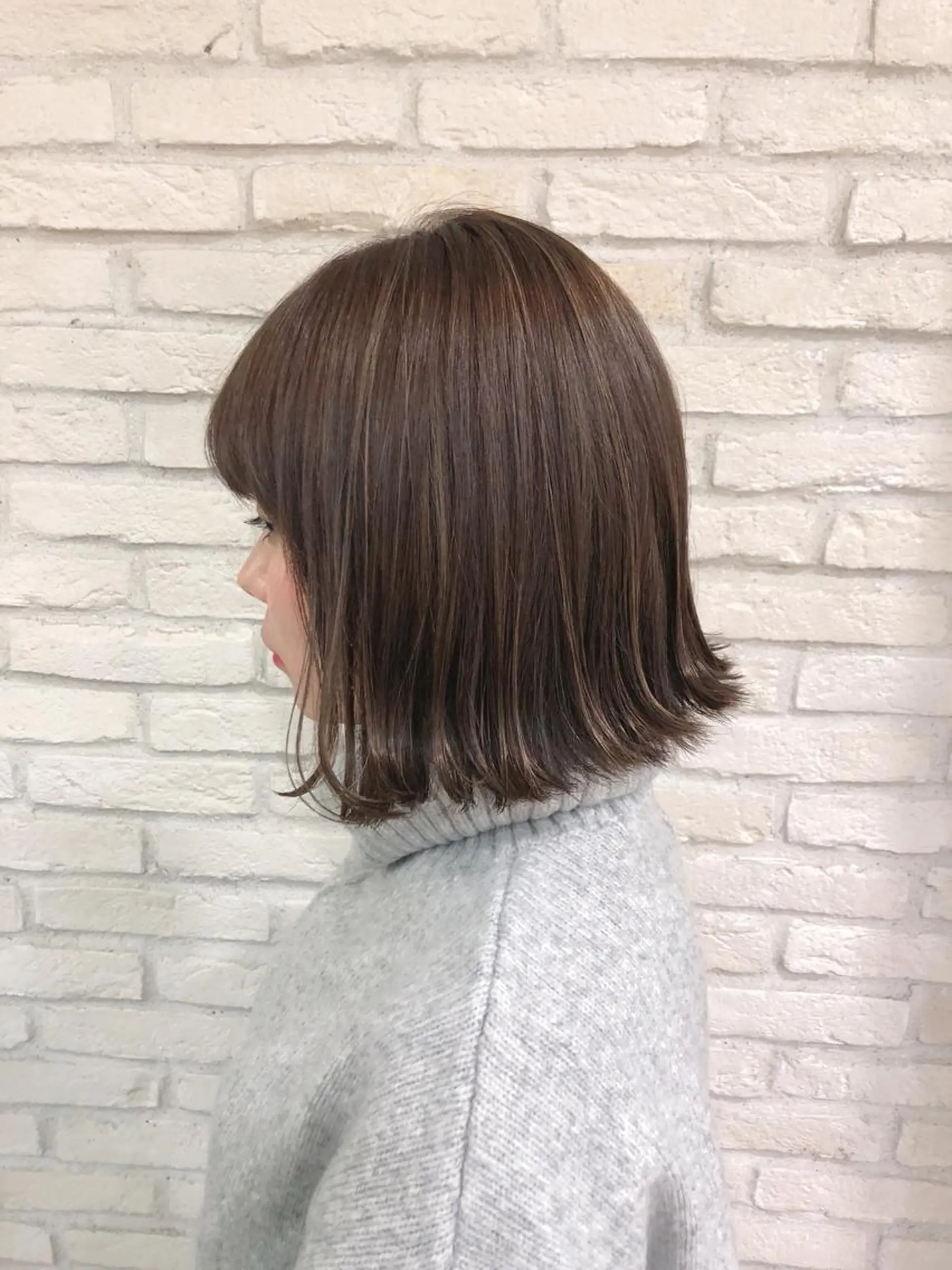 ミディアム カラー ベージュカラー HAUS 片山みほのヘアスタイル