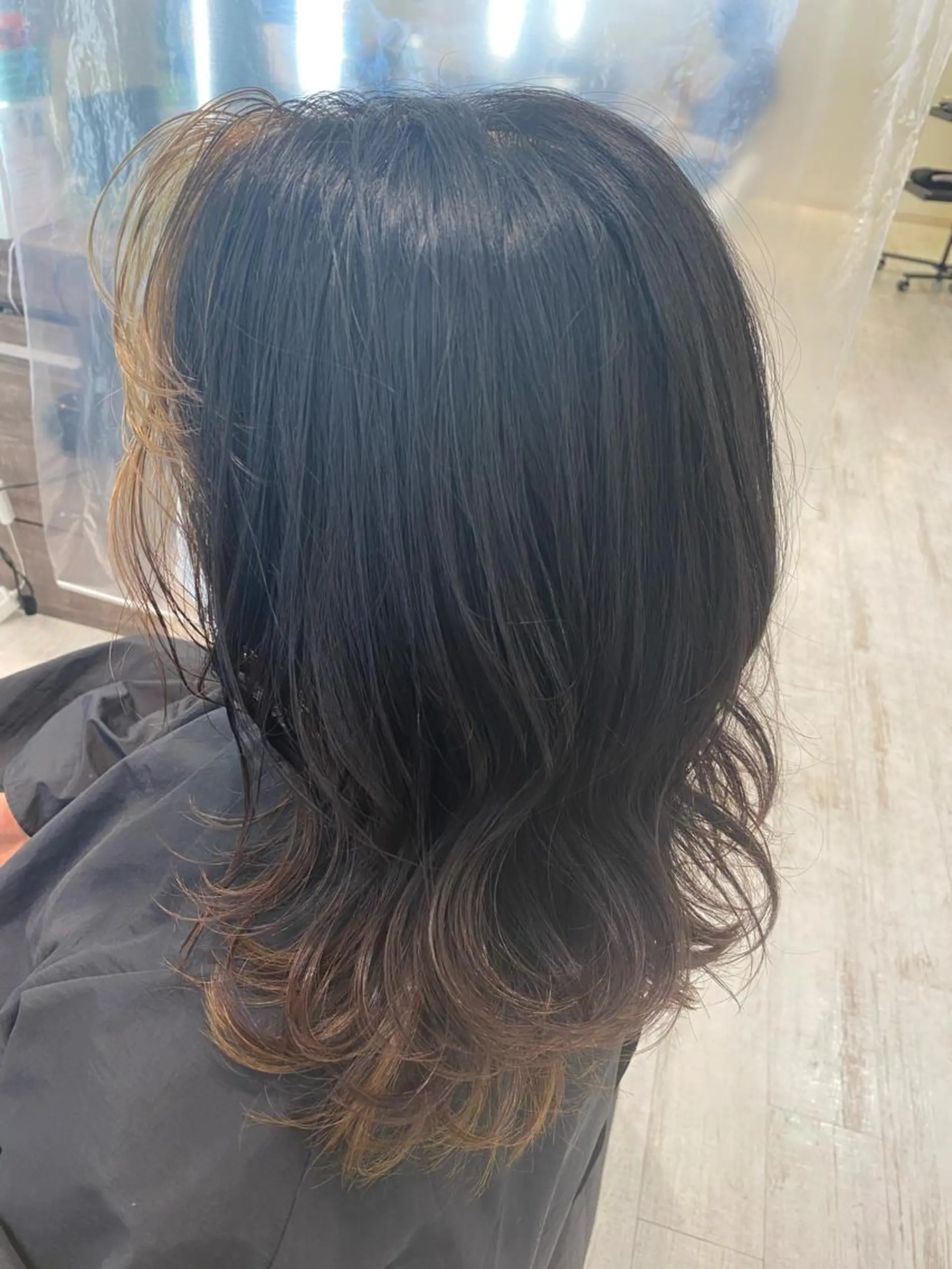 ロング カラー ベージュカラー インナーカラー ベージュ/インナー カラー🤍Rieのヘアスタイル