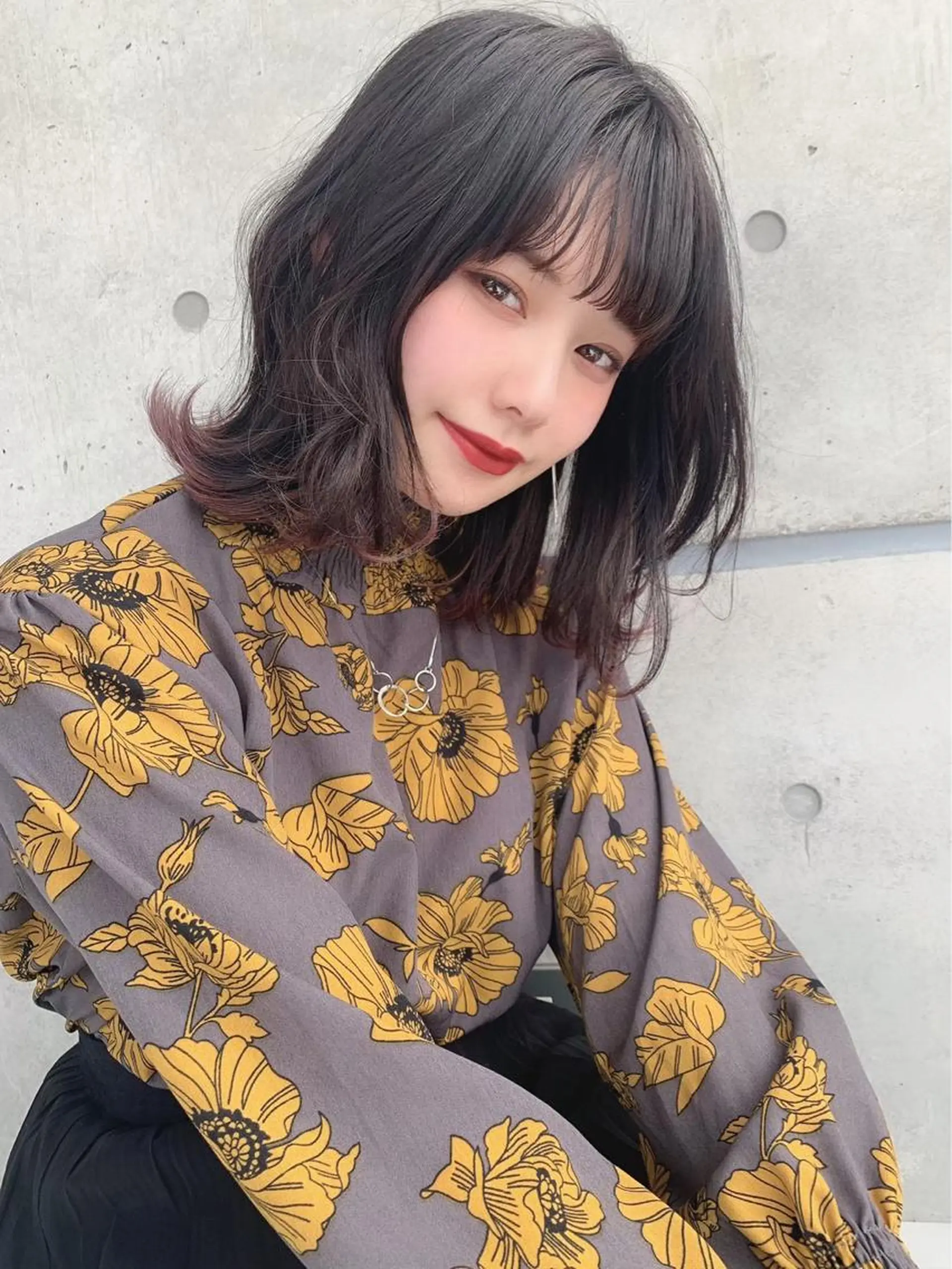 セミロング カラー カット ヘアカラー トリートメント ヘッドスパ ヘアセット 🫧 THEATER 【公式】🫧天神🫧のヘアスタイル