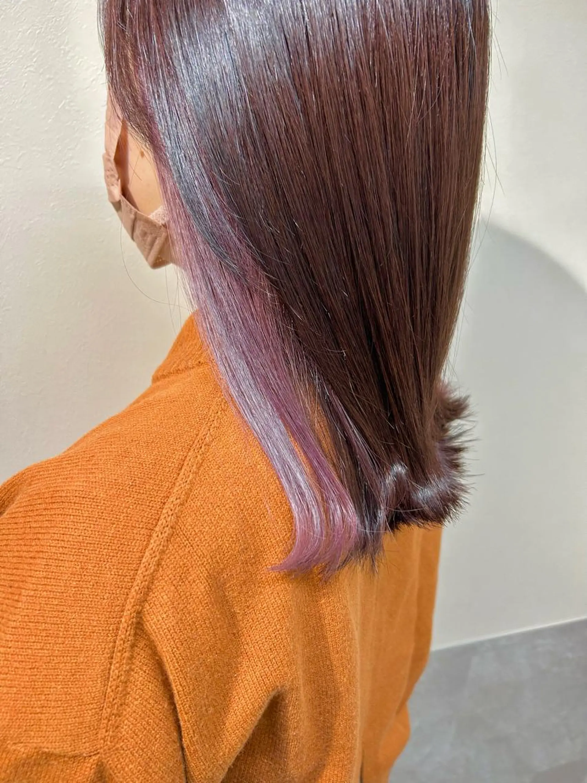 セミロング カラー カット ヘアカラー トリートメント 西 めぐみのヘアスタイル