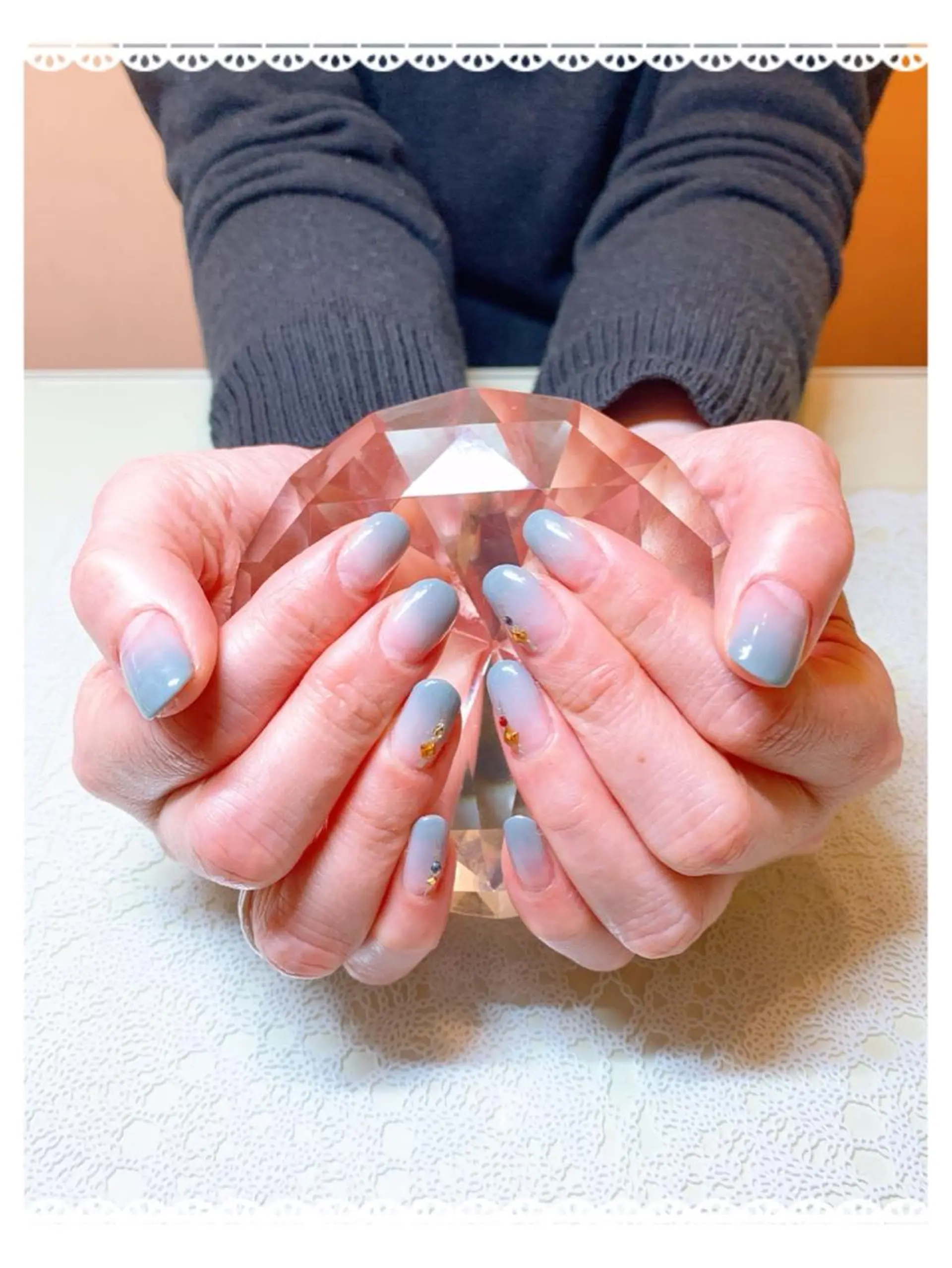 ネイル アートネイル ブルー グラデーション ｔe_ nailのネイルデザイン