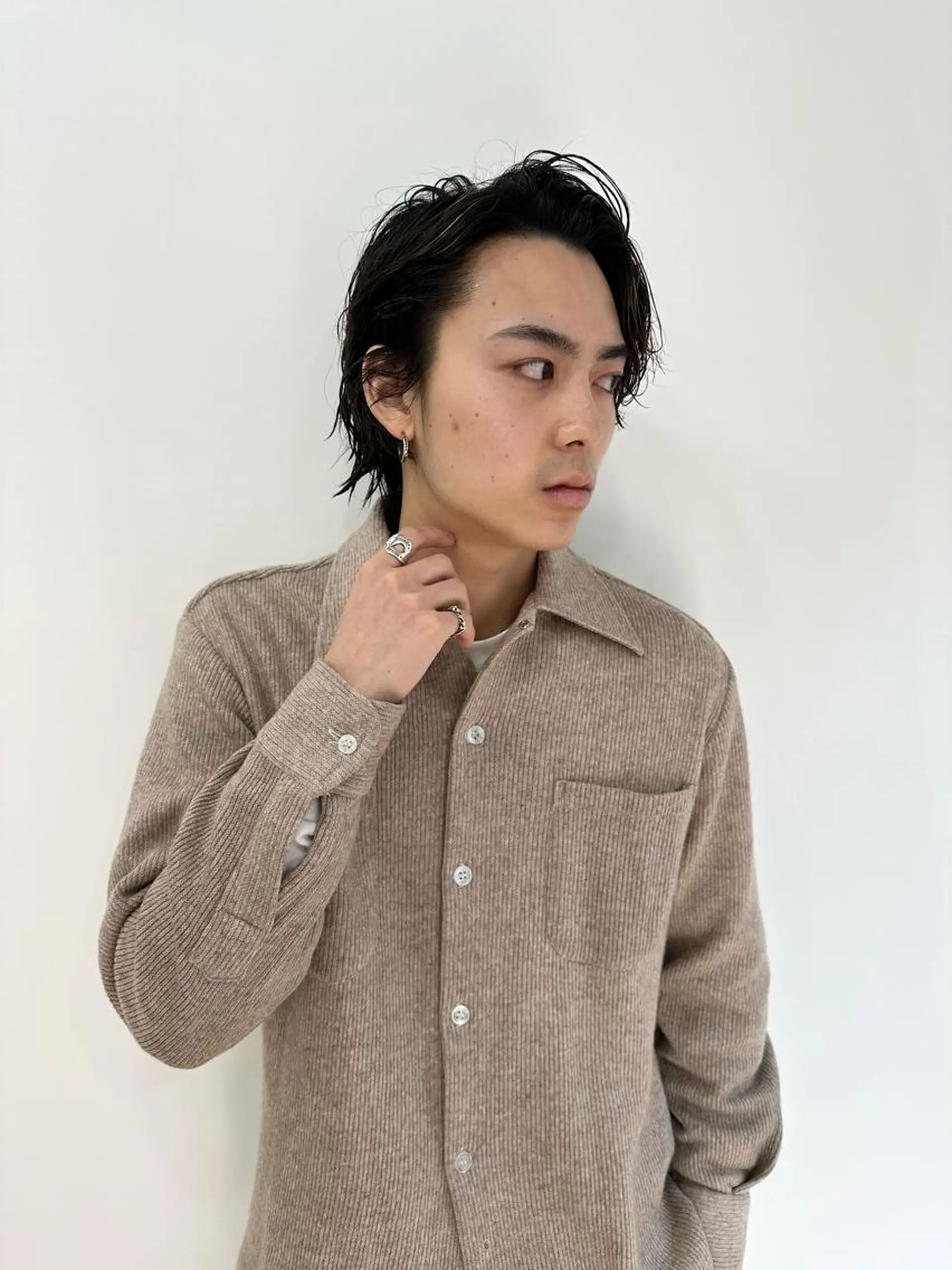 ショート メンズ メンズバレイヤージュ メンズブリーチ メンズハイライト メンズインナーカラー メンズ韓国風 朝がラクになるパーマ トウバルタイキのヘアスタイル