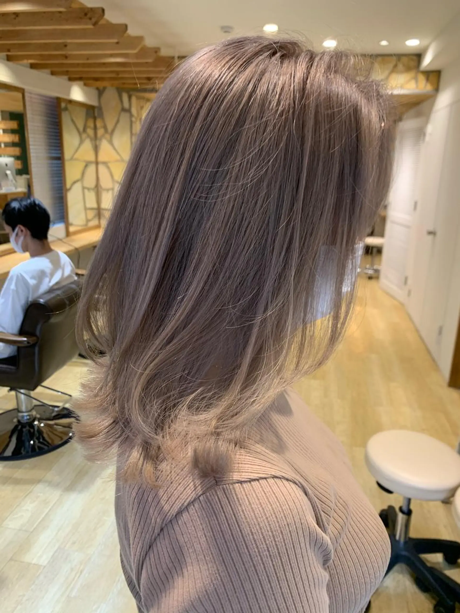 セミロング ヘアカラー トリートメント 渋谷ハイトーン/ デザインカラー阿部のヘアスタイル