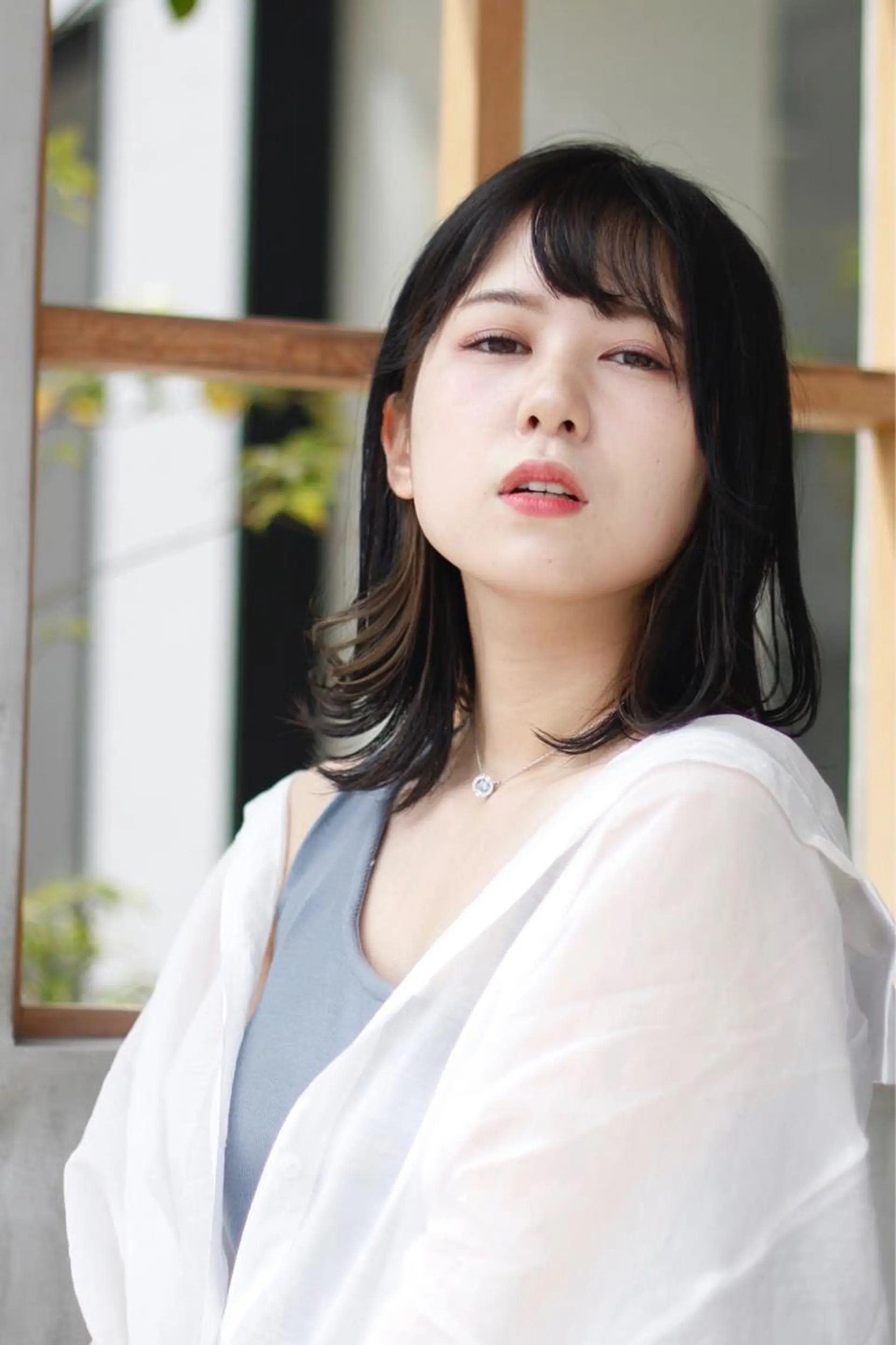 ミディアム カラー イヤリングカラー hair&eyelash Truth所属・Truth上谷綾子/ 名古屋市北区/黒川駅のヘアスタイル