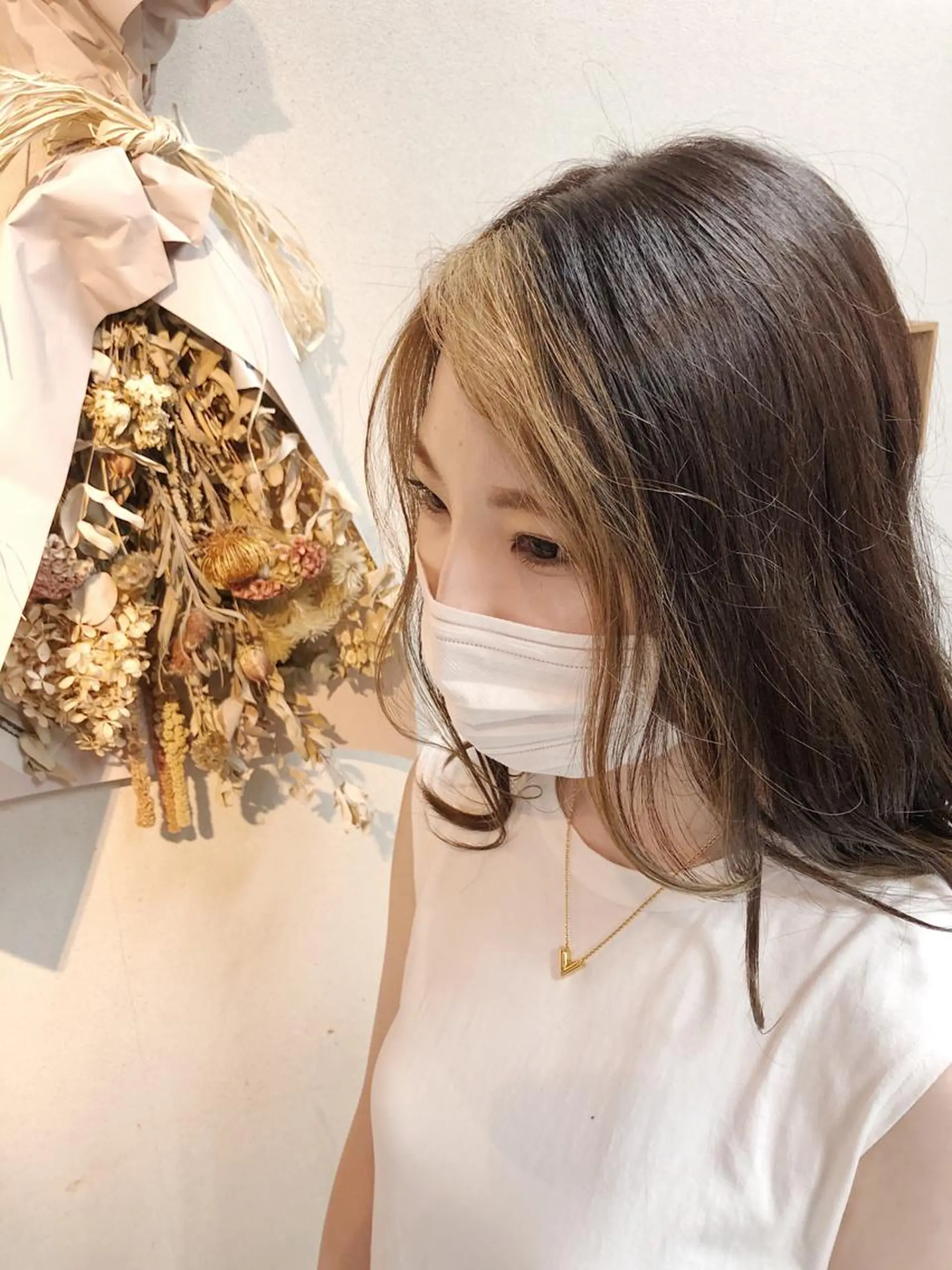 ロング カラー ケアブリーチ /髪質 改善/古橋圭史郎のヘアスタイル