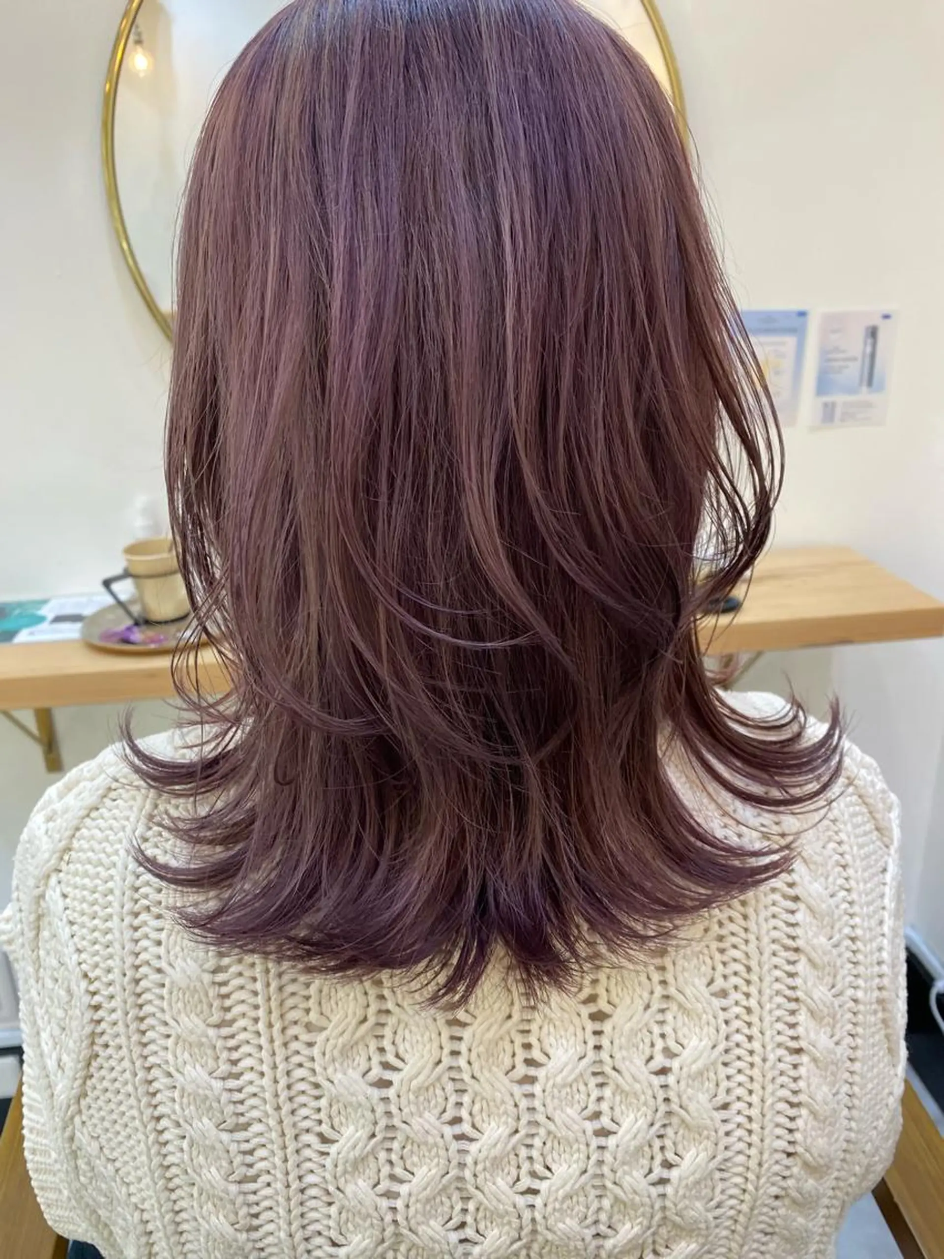 セミロング カラー ブリーチ ダブルカラー トリートメント カット ヘアカラー トリートメント ヘッドスパ CARICIA🌱 masaeのヘアスタイル