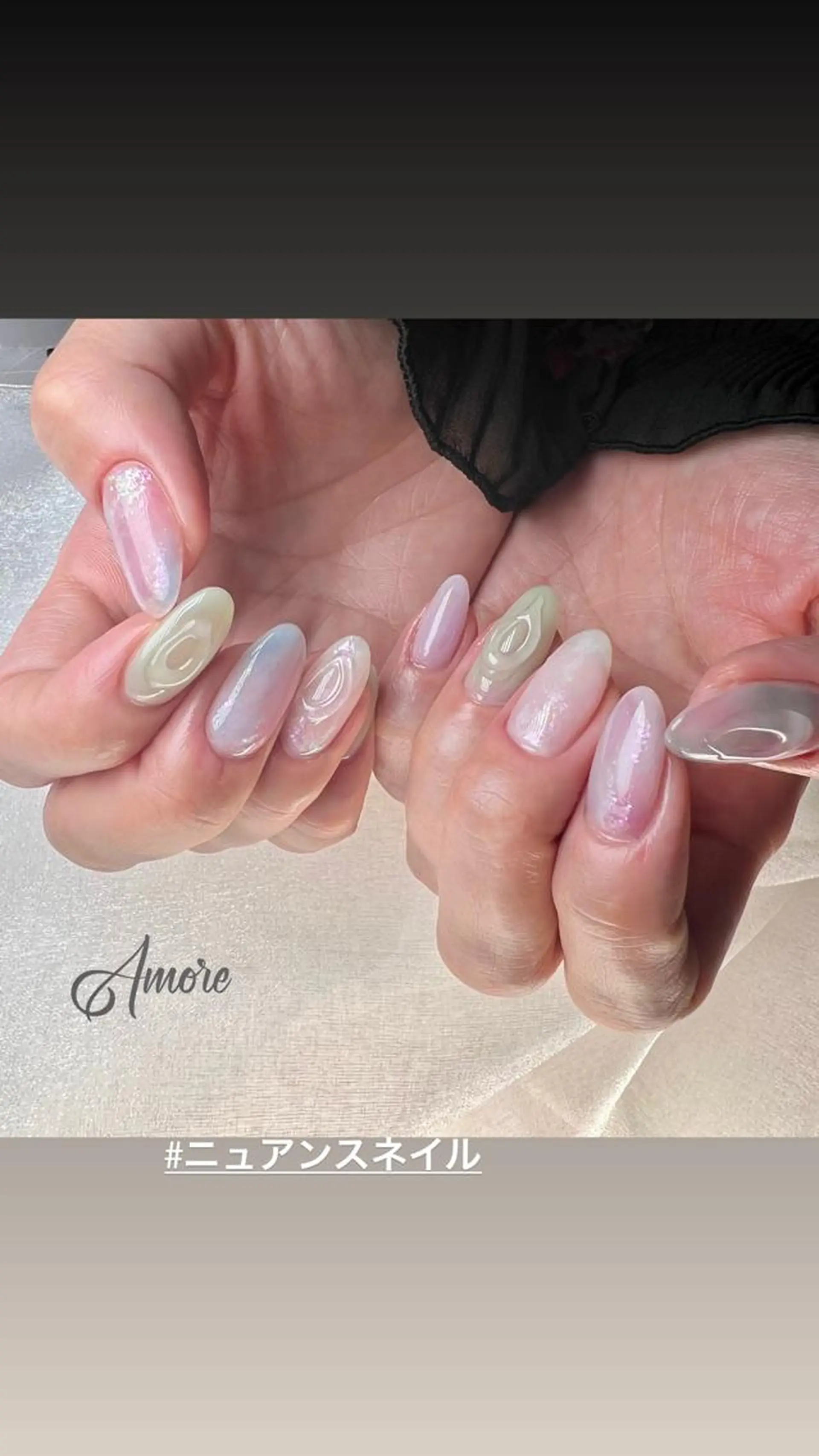 ネイル ジェルネイル 韓国ネイル ミラーネイル オフィスネイル パラジェル You kyehwaのネイルデザイン