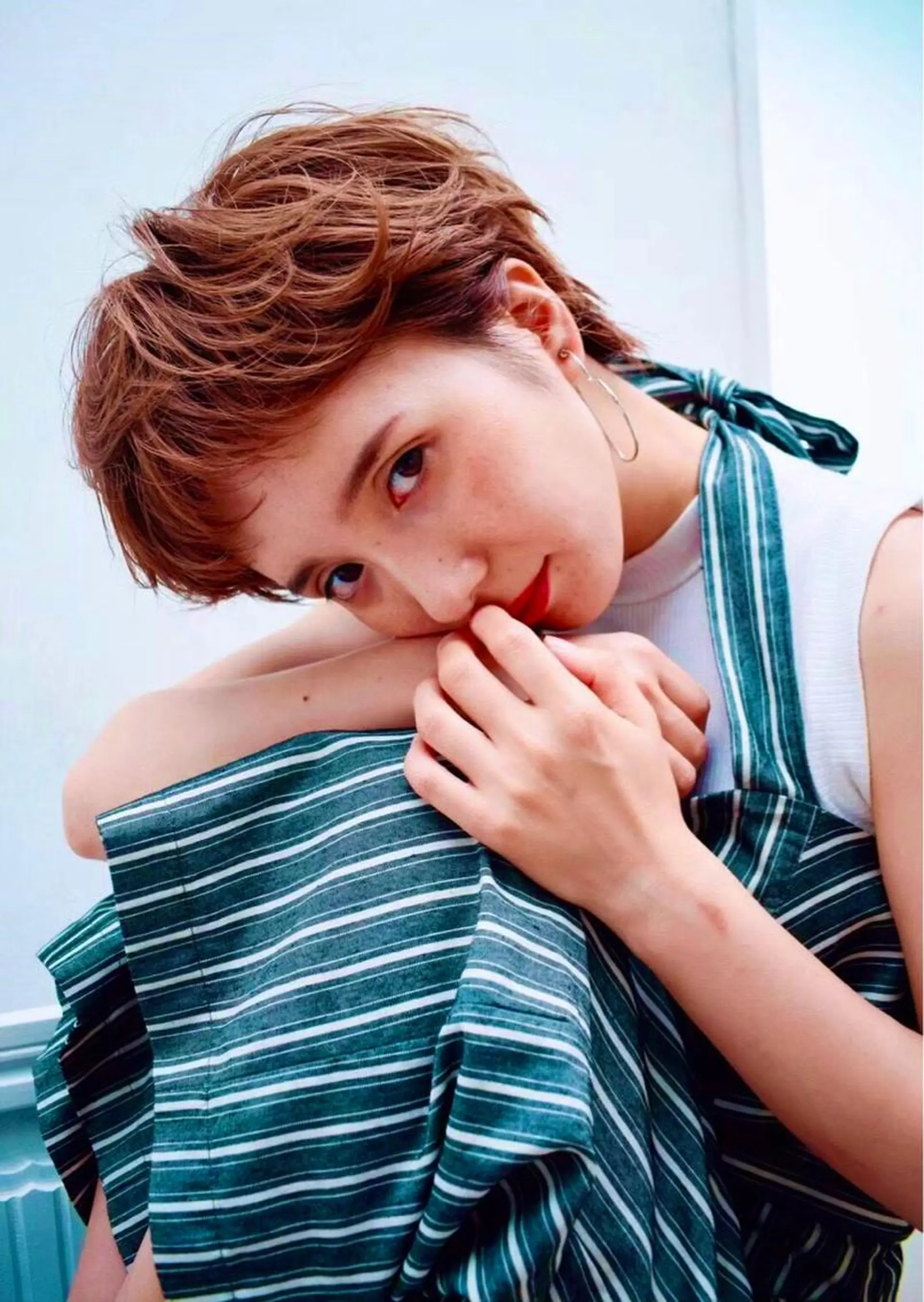 ショート しもかわ かほのヘアスタイル