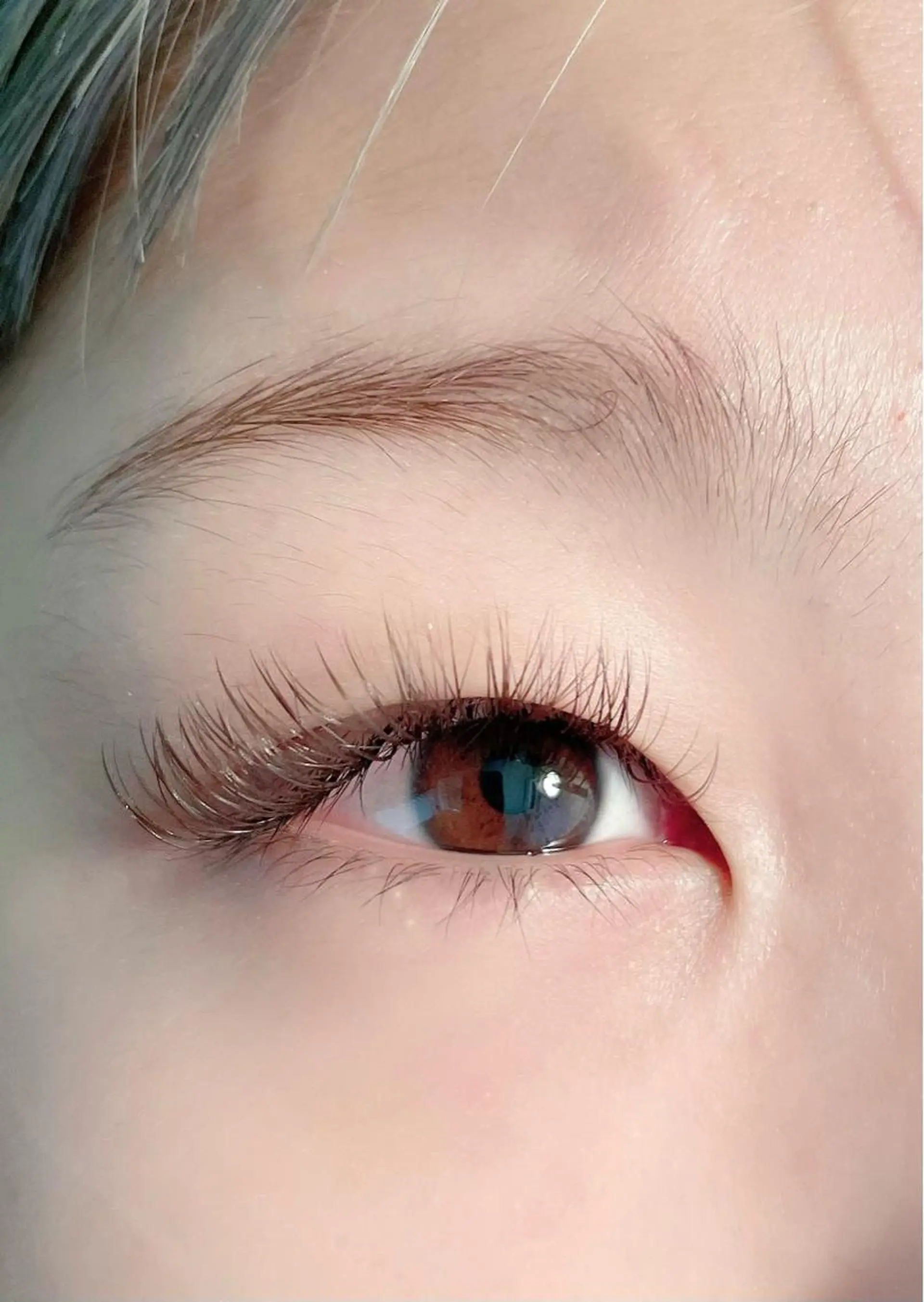 マツエク・マツパ カラーマツエク Dカール 目尻長め ボリュームラッシュ any🏝 エニーのマツエク・マツパデザイン