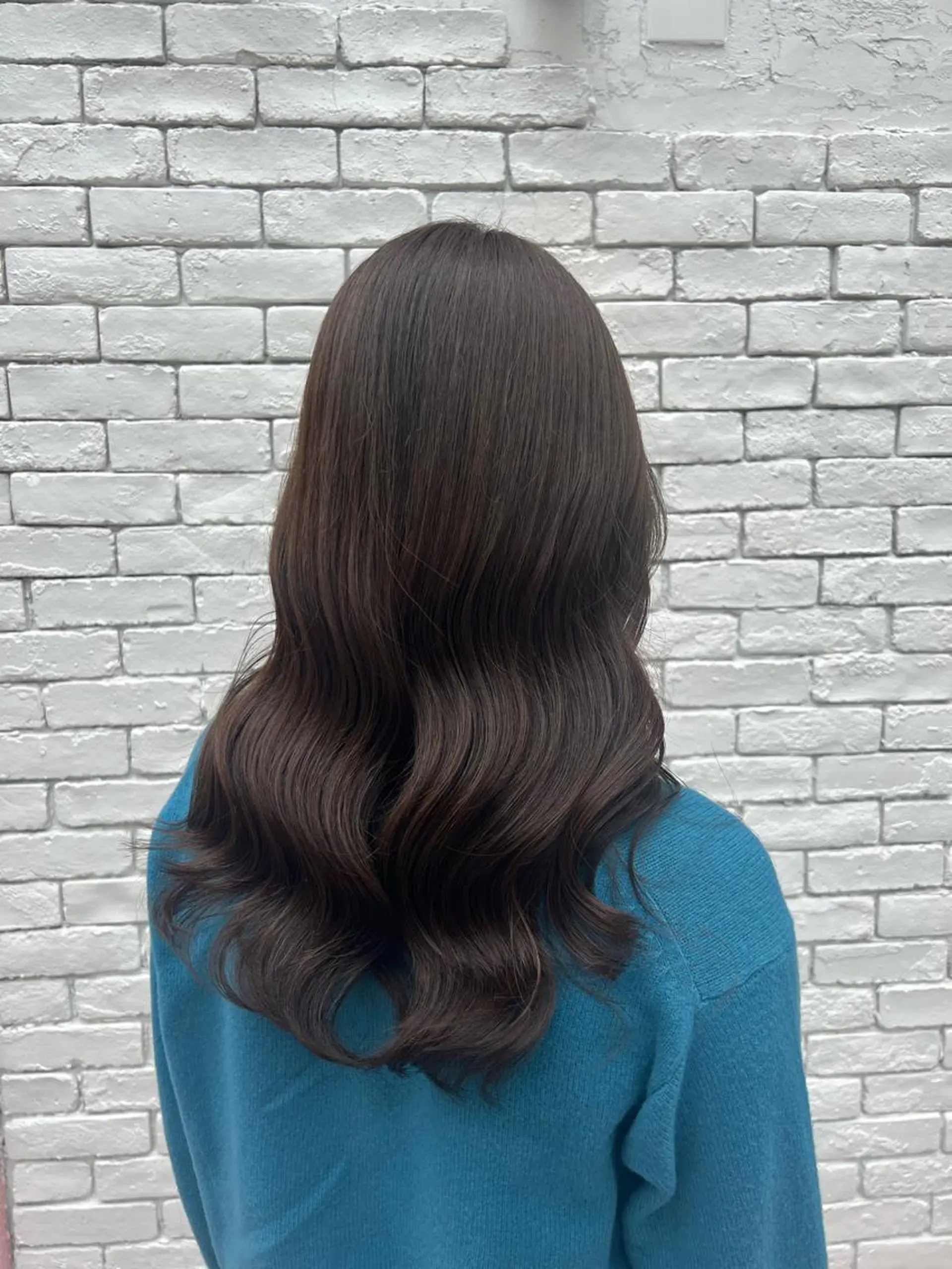 セミロング カラー 🥀韓国ヘア🥀 宮津真菜のヘアスタイル