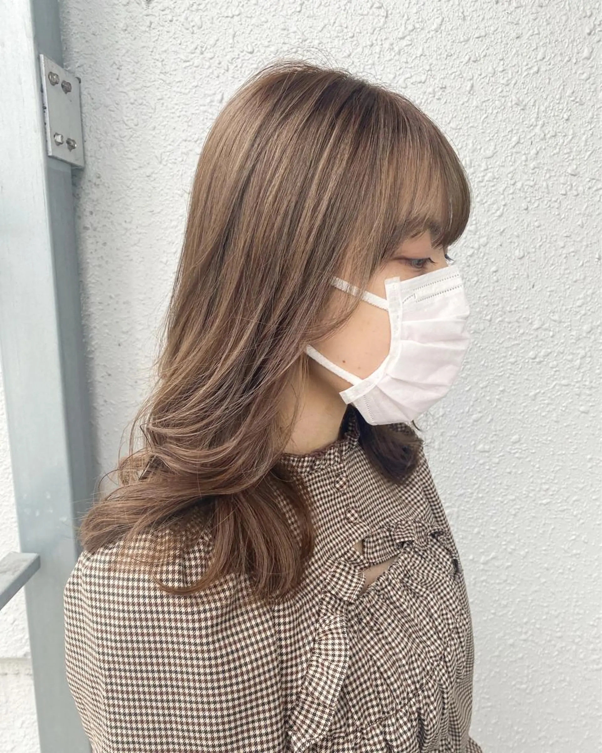 セミロング カラー 後藤紗英/髪質改善 /オリーブベージュのヘアスタイル